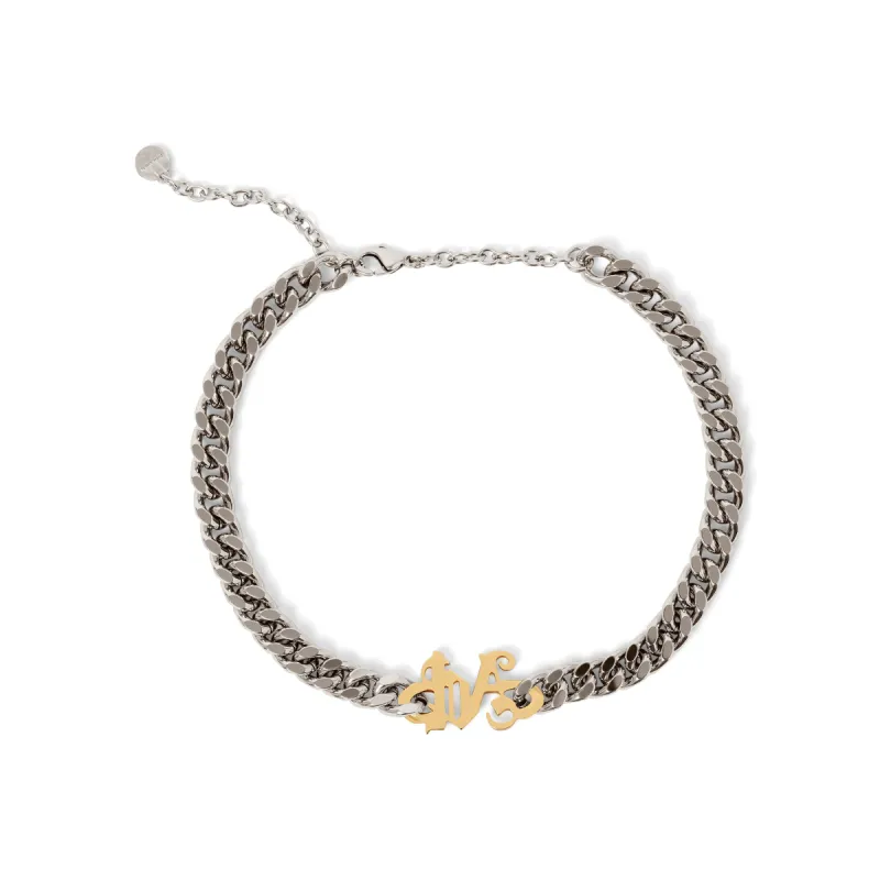 PA Monogram Chain Necklace in Silver/Gold sold by MARAIS