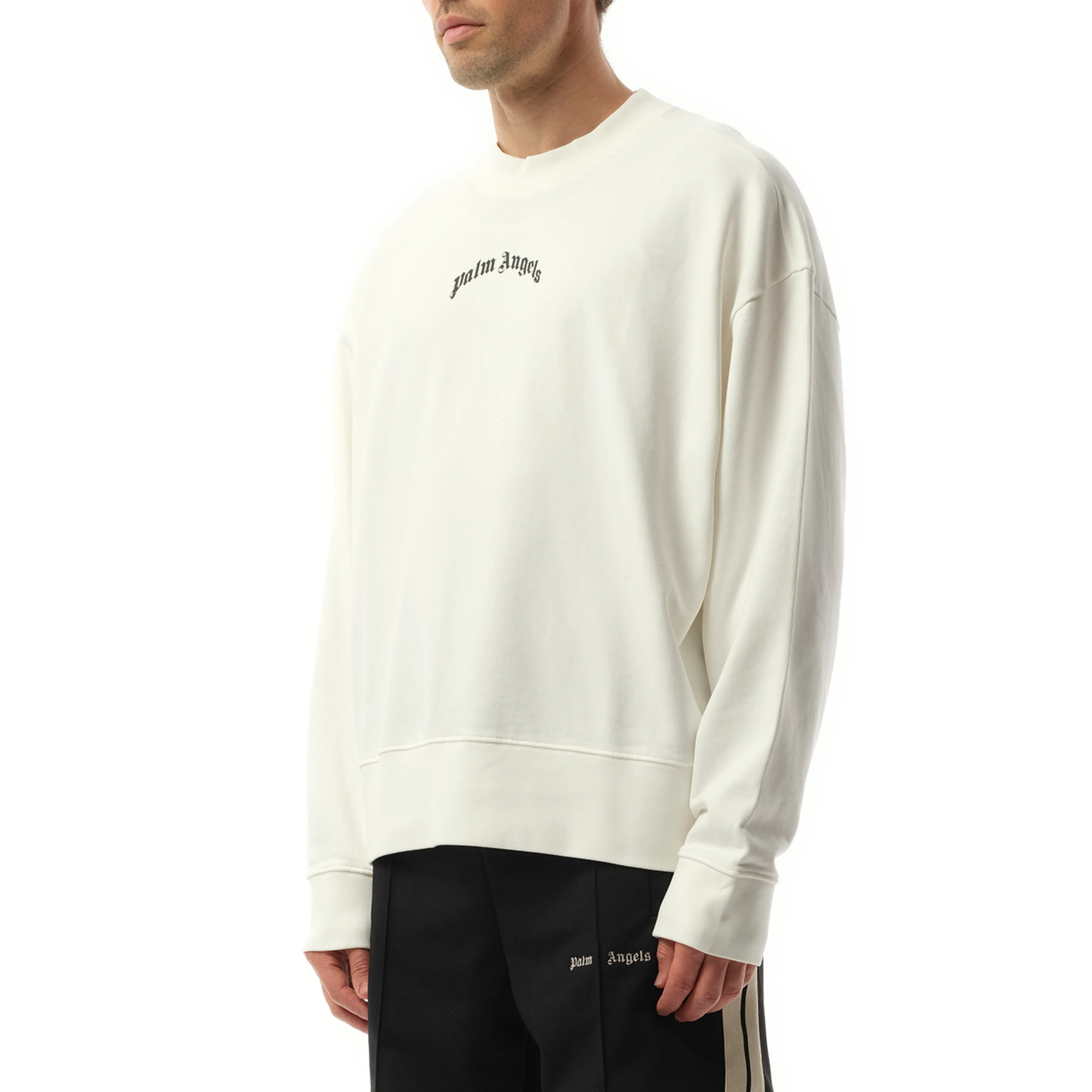 Back Curved Logo Sweatshirt in Off White/Black sold by MARAIS product image thumbnail 5