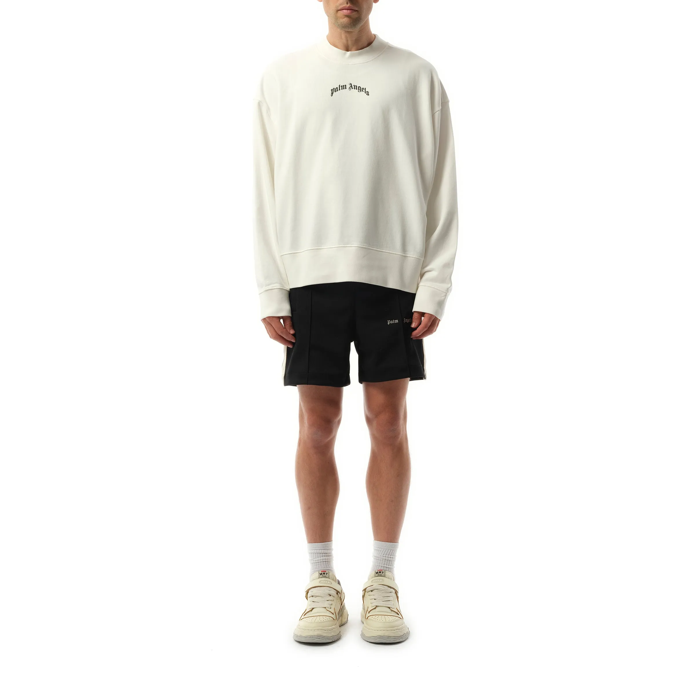 Back Curved Logo Sweatshirt in Off White/Black sold by MARAIS product image thumbnail 4