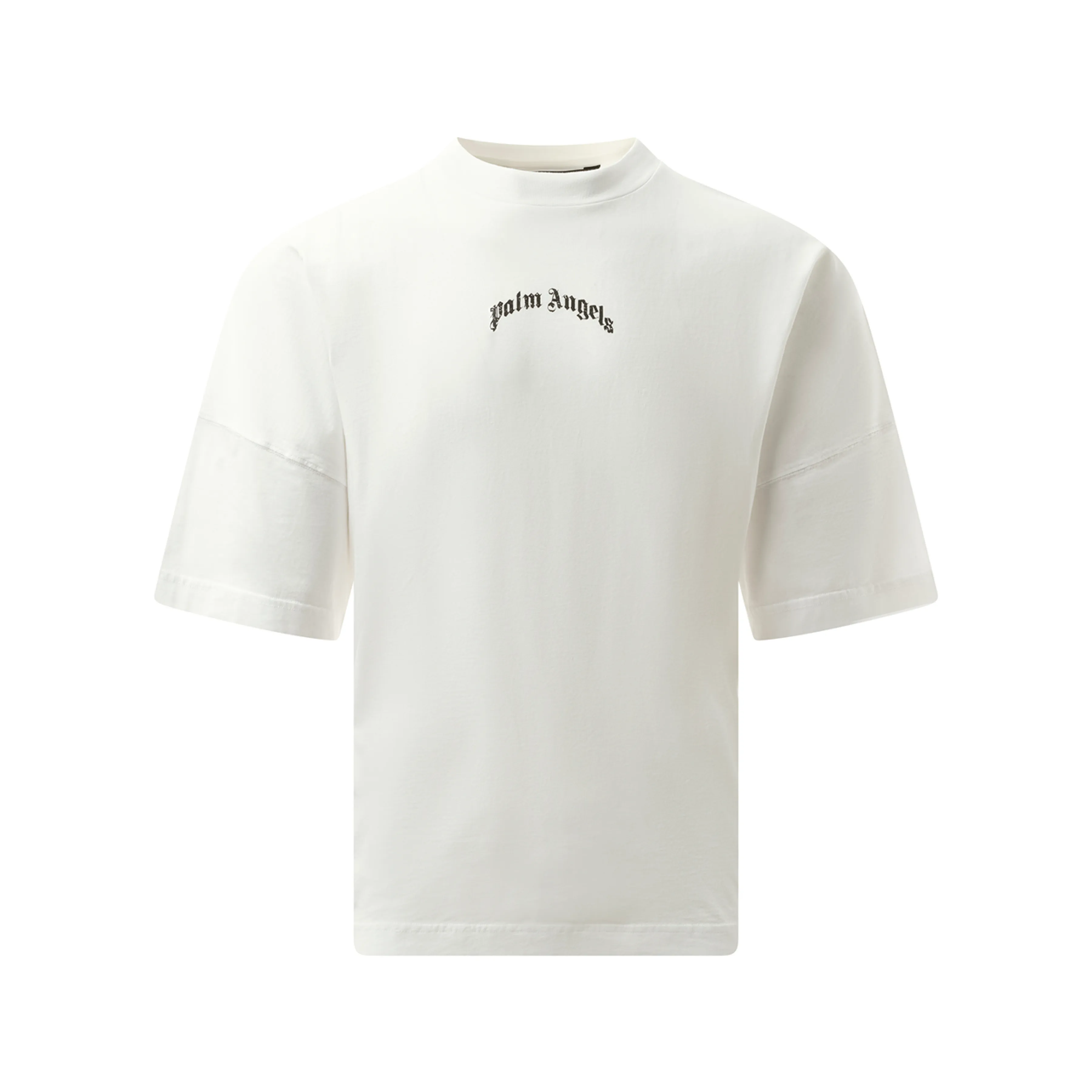 Back Curved Logo Over T-Shirt in Off White/Black sold by MARAIS product image thumbnail 2