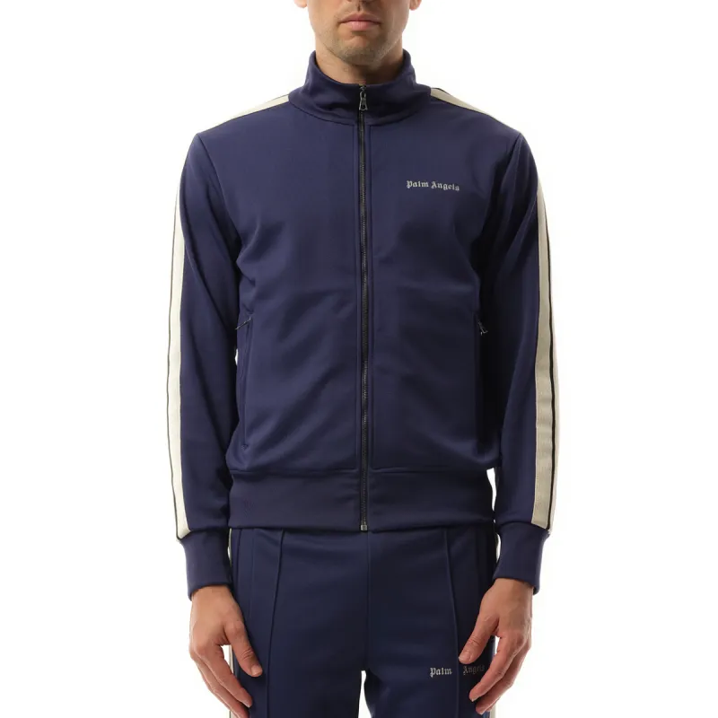 Logo Track Jacket in Navy Blue/Off White sold by MARAIS