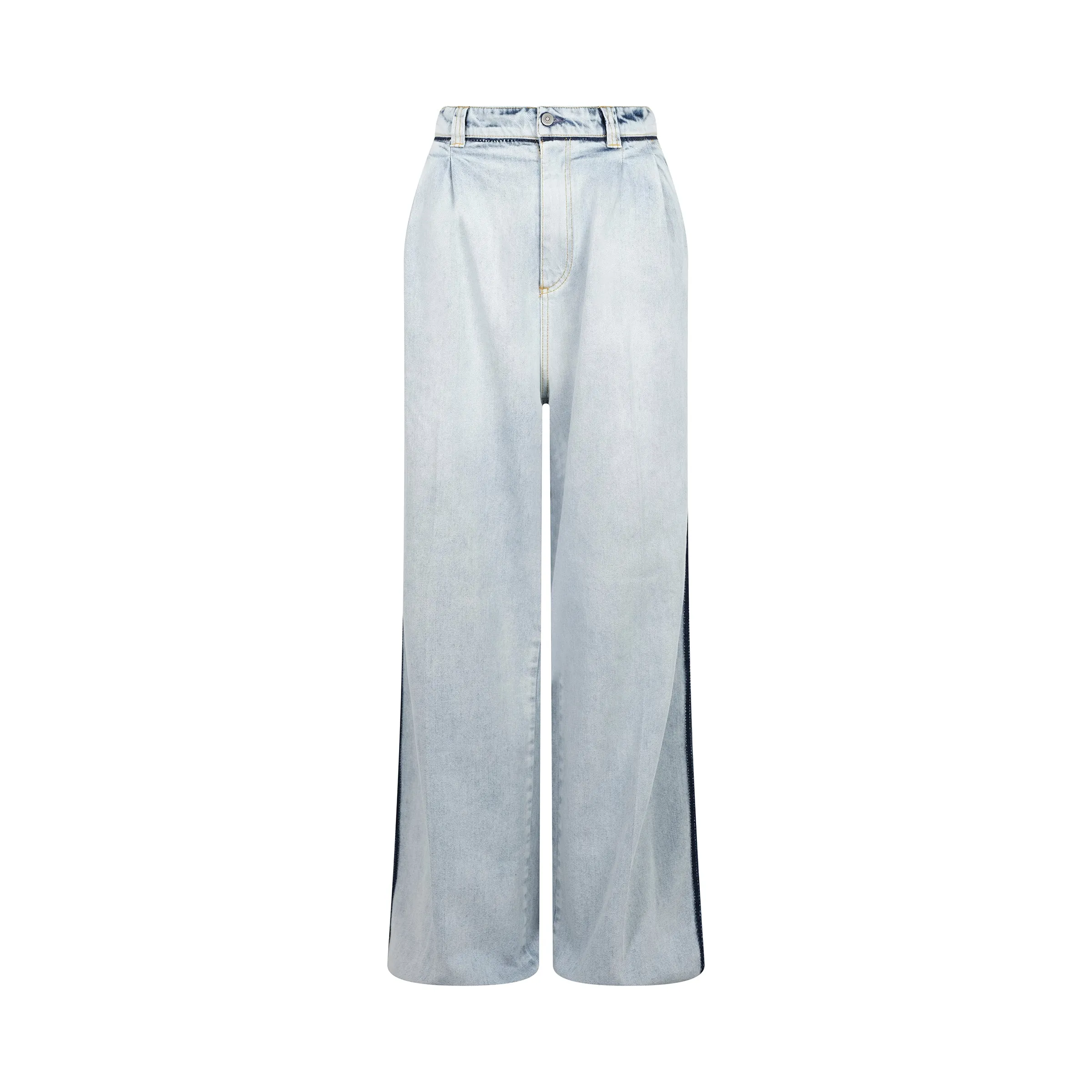 5 Pocket Baggy Jeans in Icy Slip sold by MARAIS