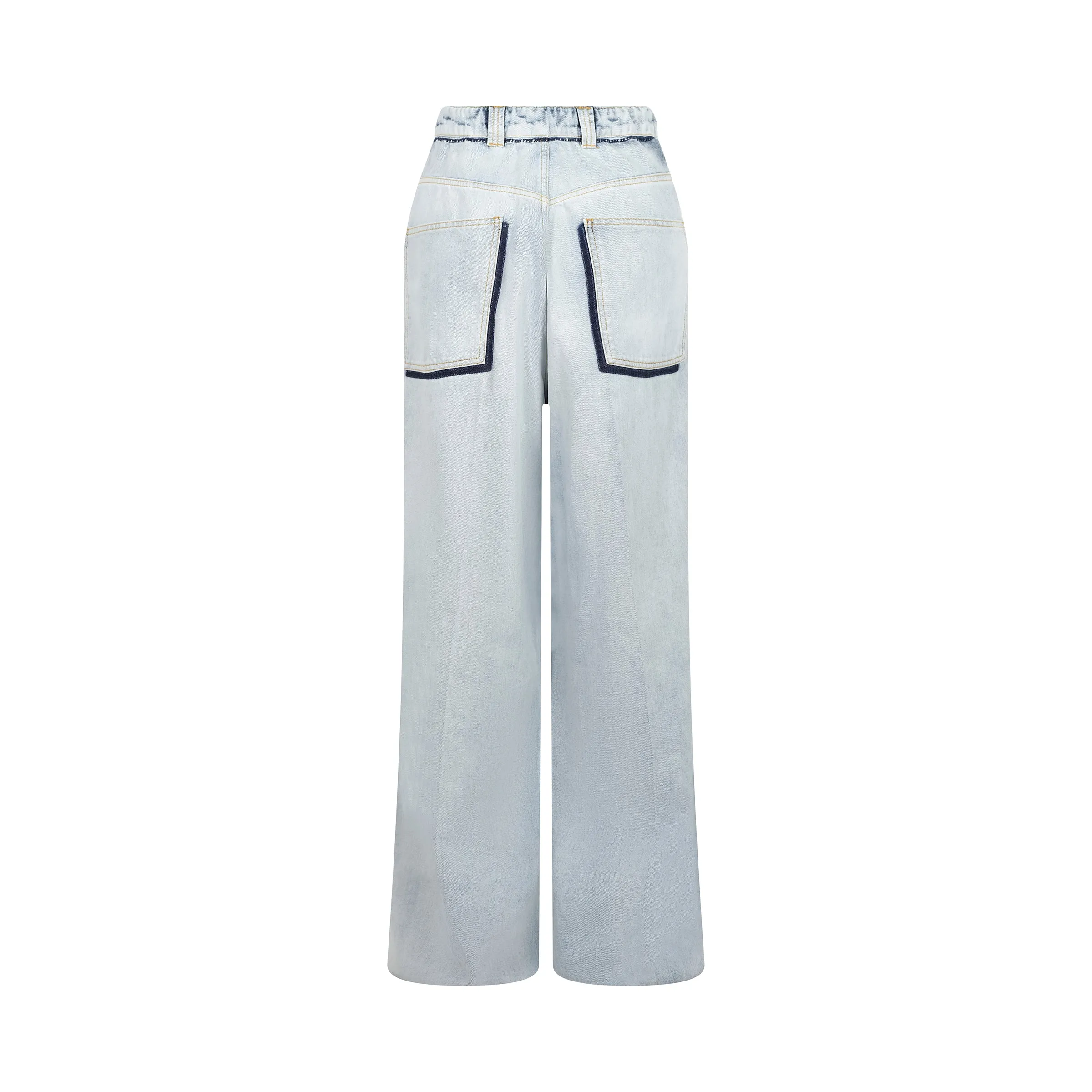 5 Pocket Baggy Jeans in Icy Slip sold by MARAIS product image thumbnail 4
