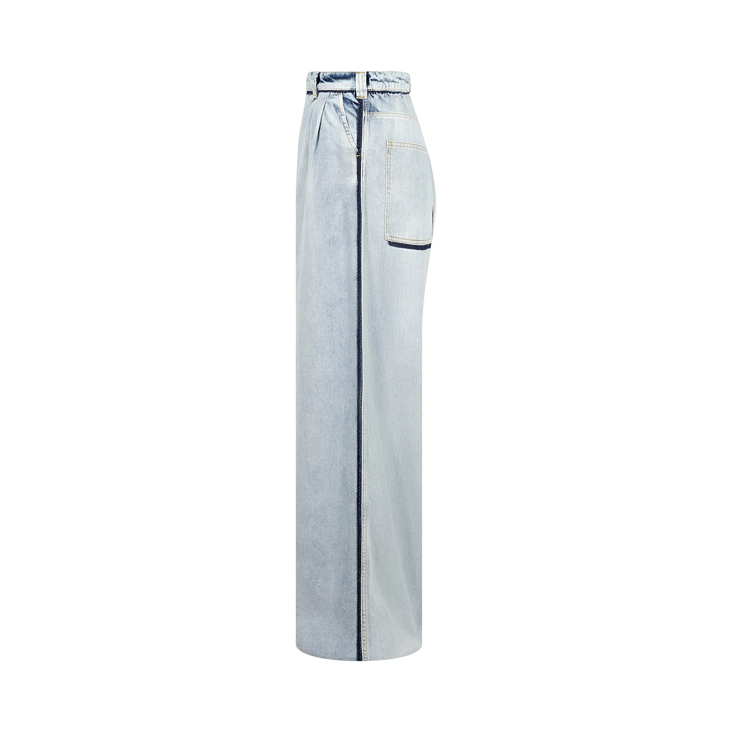 5 Pocket Baggy Jeans in Icy Slip sold by MARAIS product image thumbnail 3