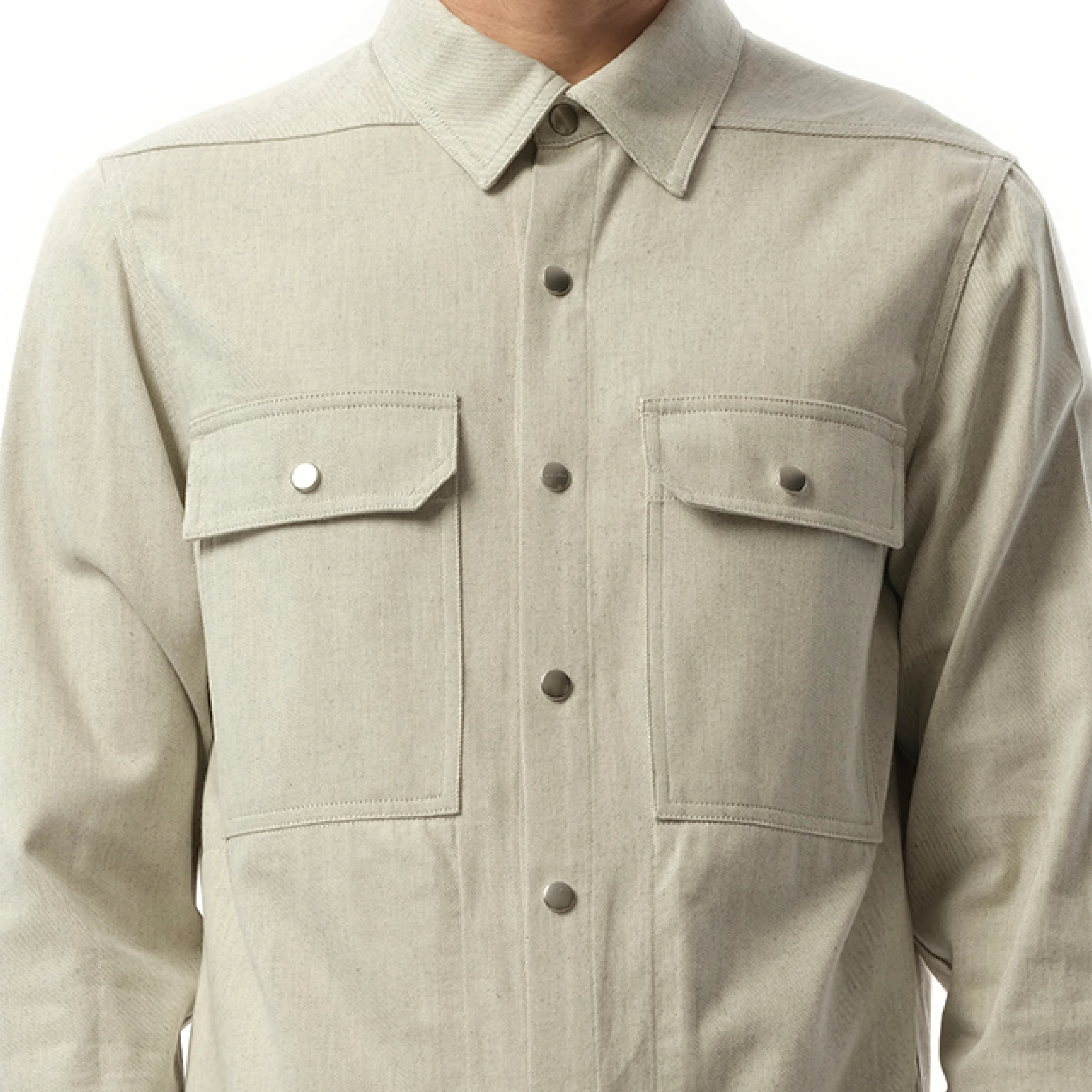 Denim Outershirt in Dinge sold by MARAIS product image thumbnail 3