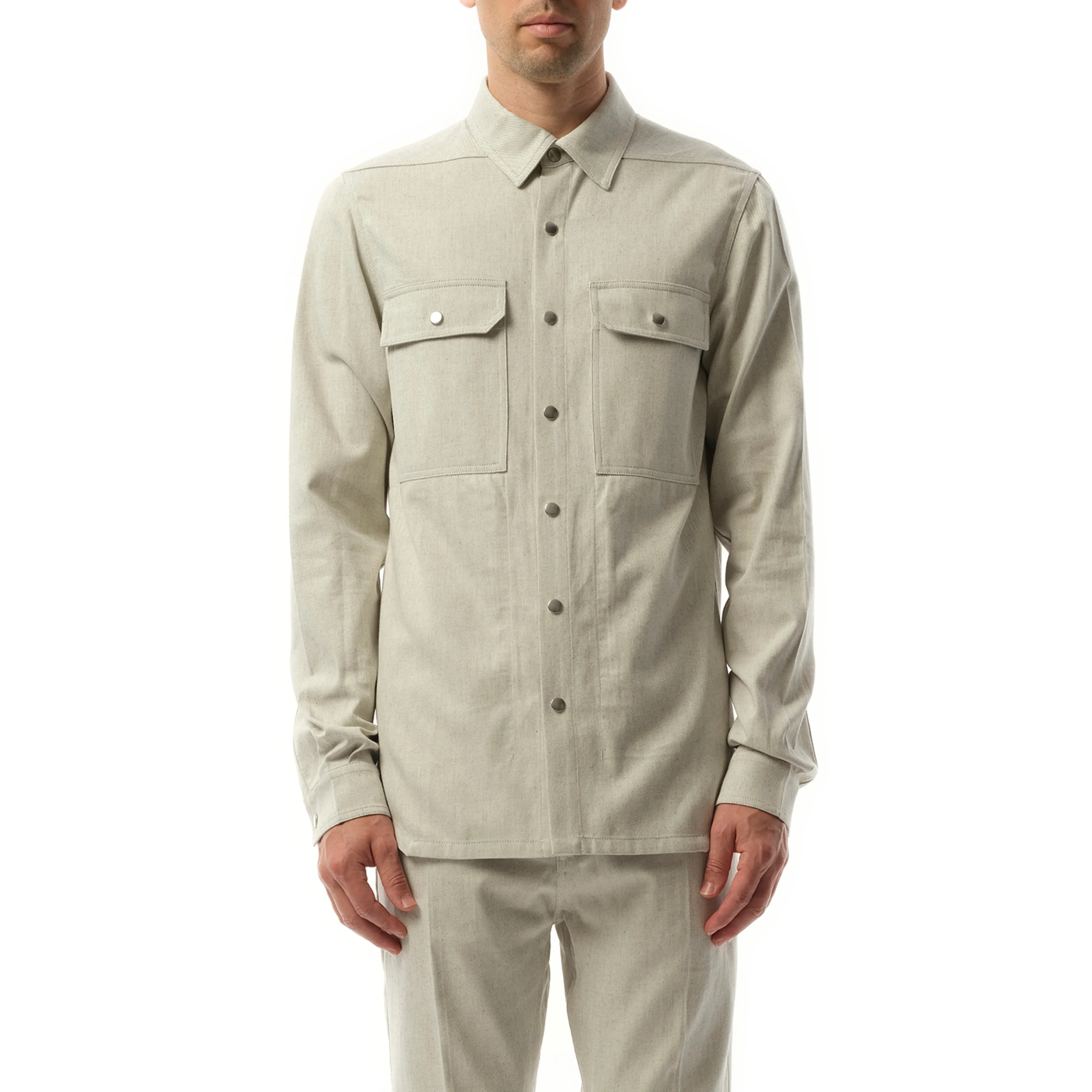 Denim Outershirt in Dinge sold by MARAIS