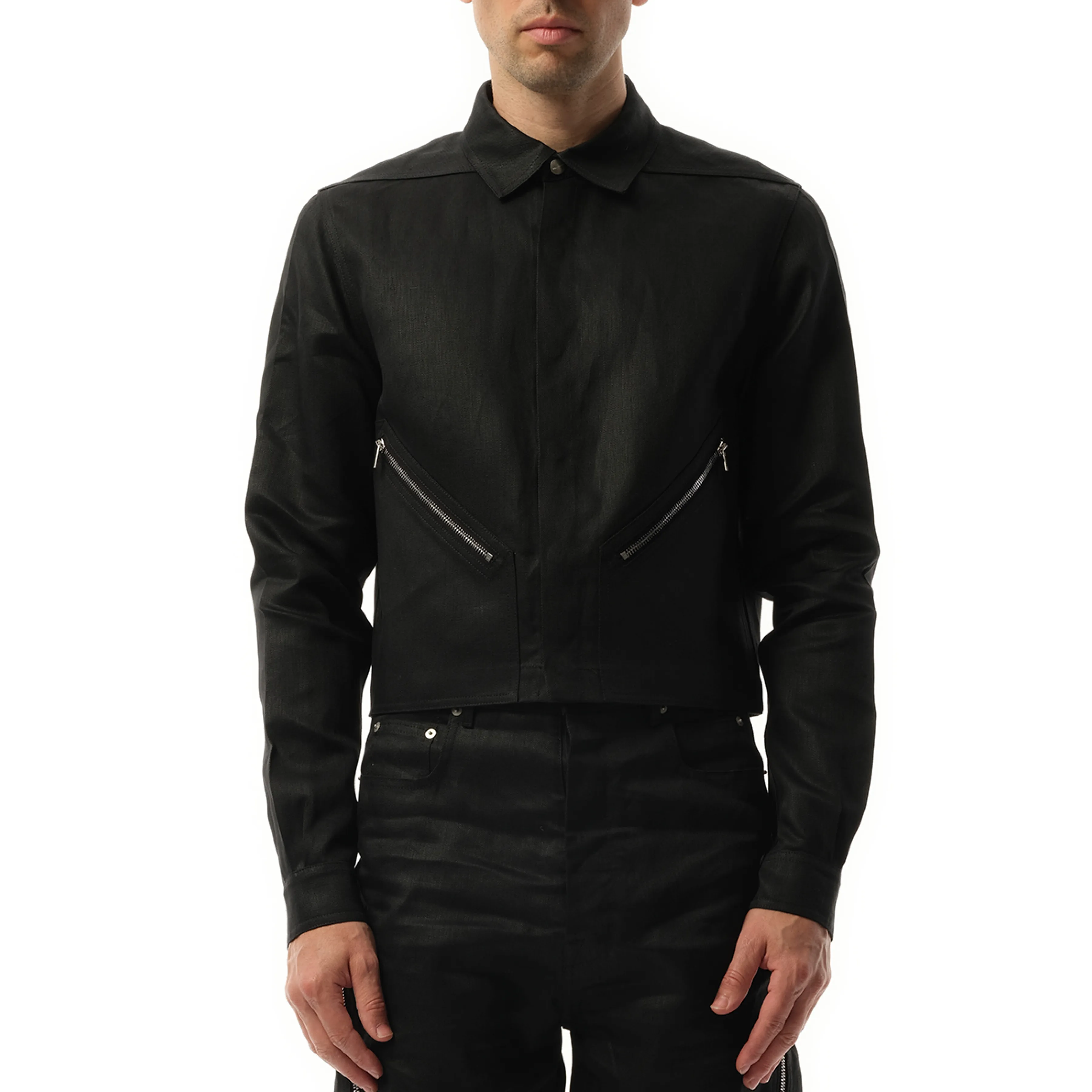 Tour Alice Shirt in Black sold by MARAIS