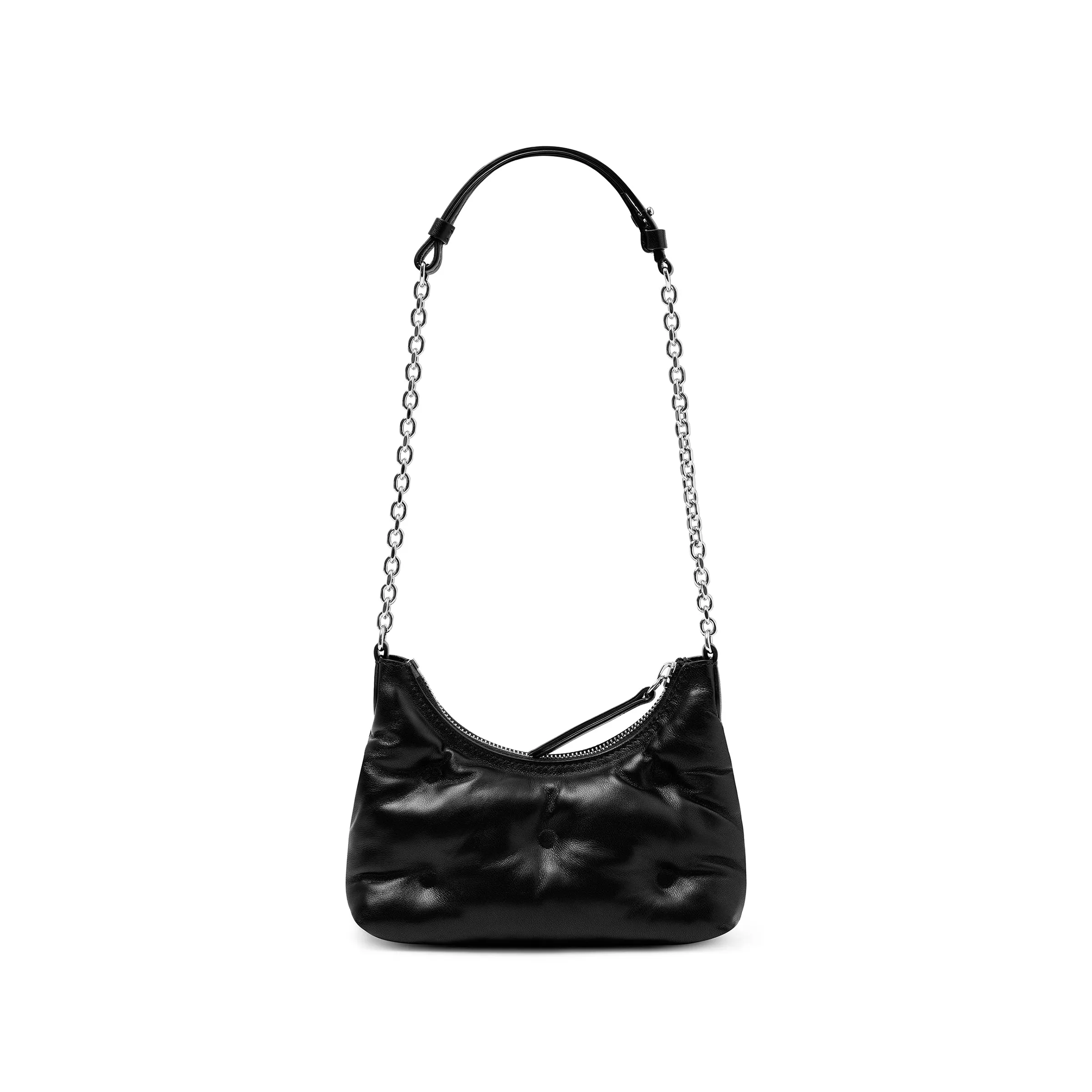 Micro Glam Slam Hobo Bag in Black sold by MARAIS product image thumbnail 4
