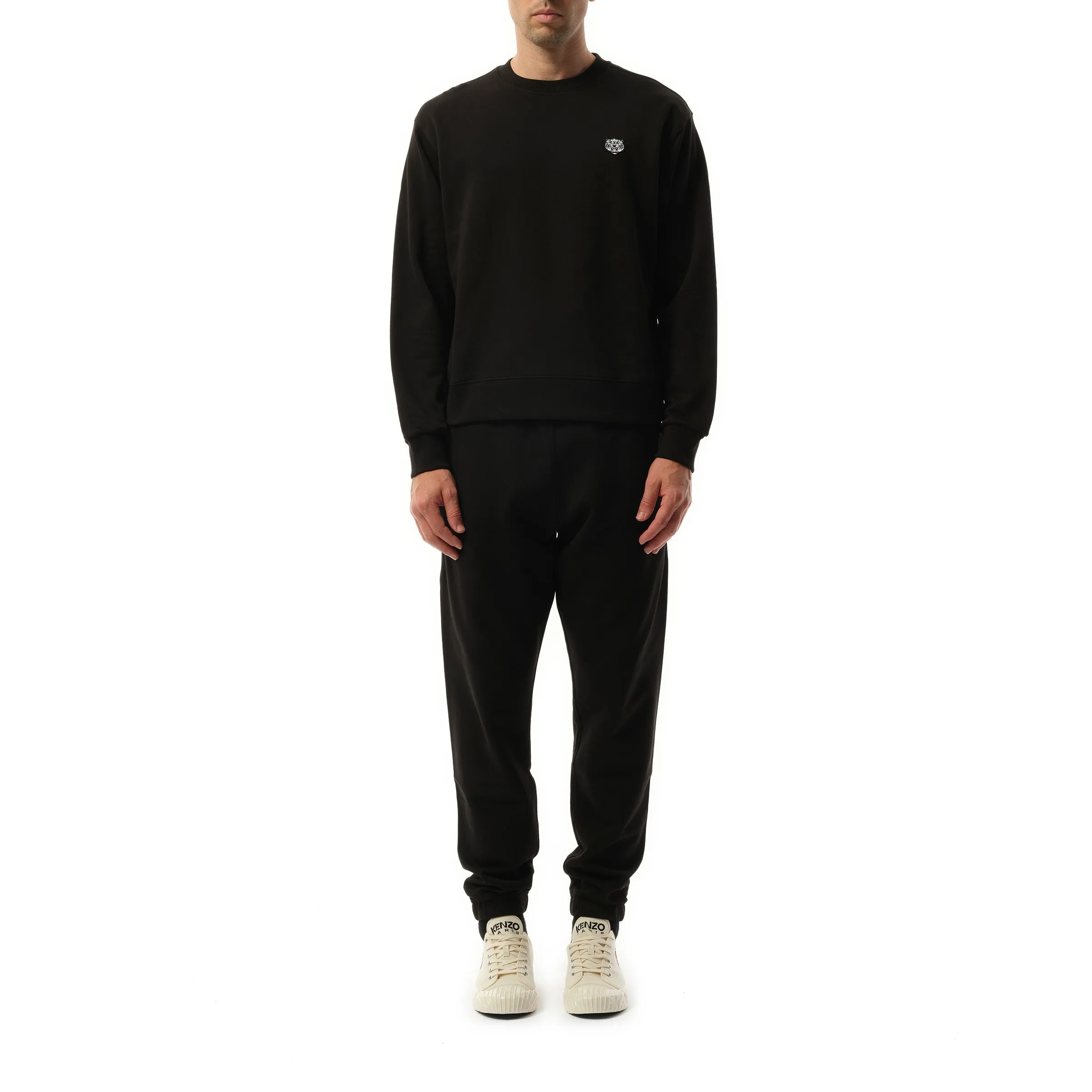 Kenzo Happy Tiger Embroidered Classic Sweatshirt in Black sold by MARAIS product image thumbnail 4