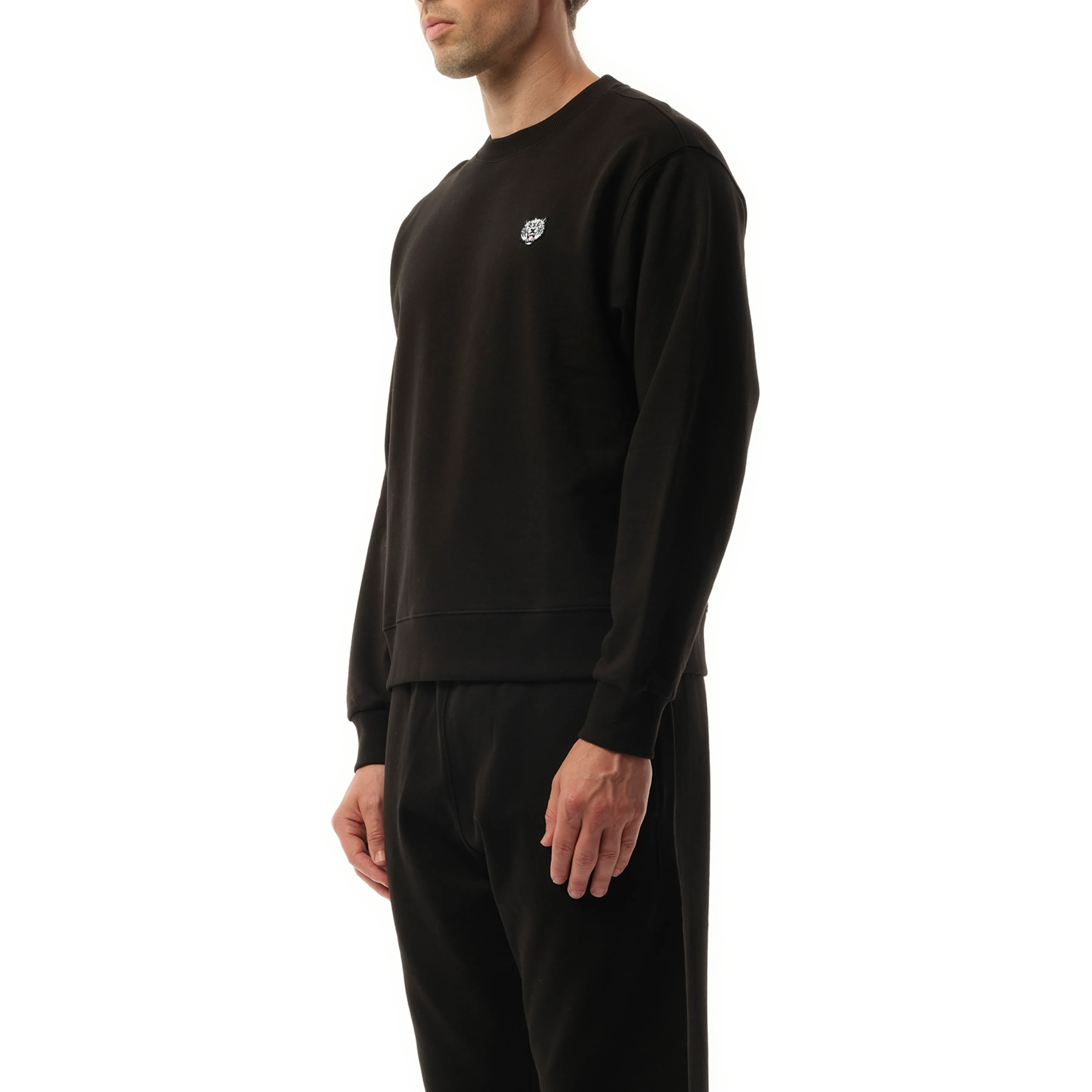 Kenzo Happy Tiger Embroidered Classic Sweatshirt in Black sold by MARAIS product image thumbnail 5