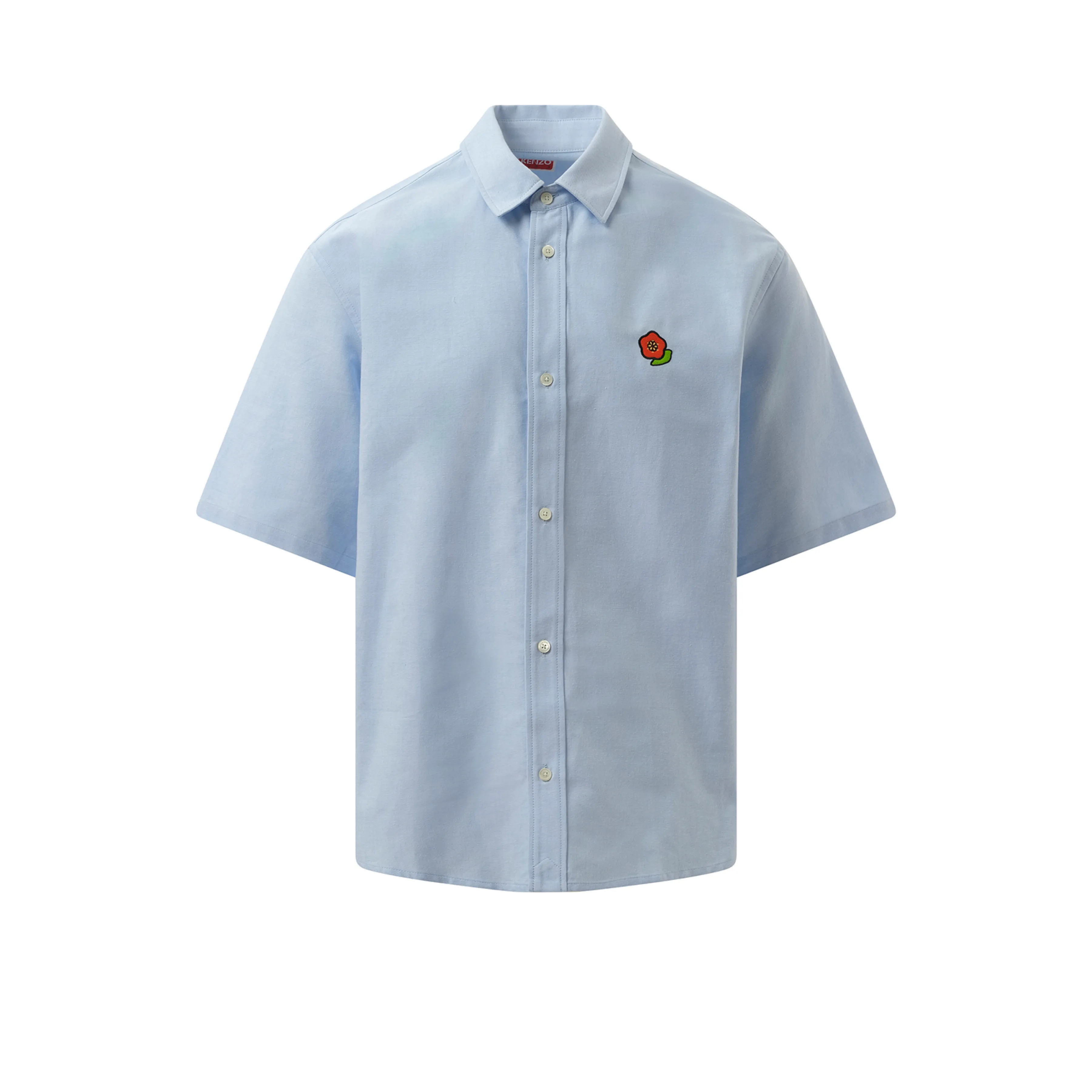 Kenzo Pop Crest Short Sleeve Shirt in Sky Blue sold by MARAIS product image thumbnail 2