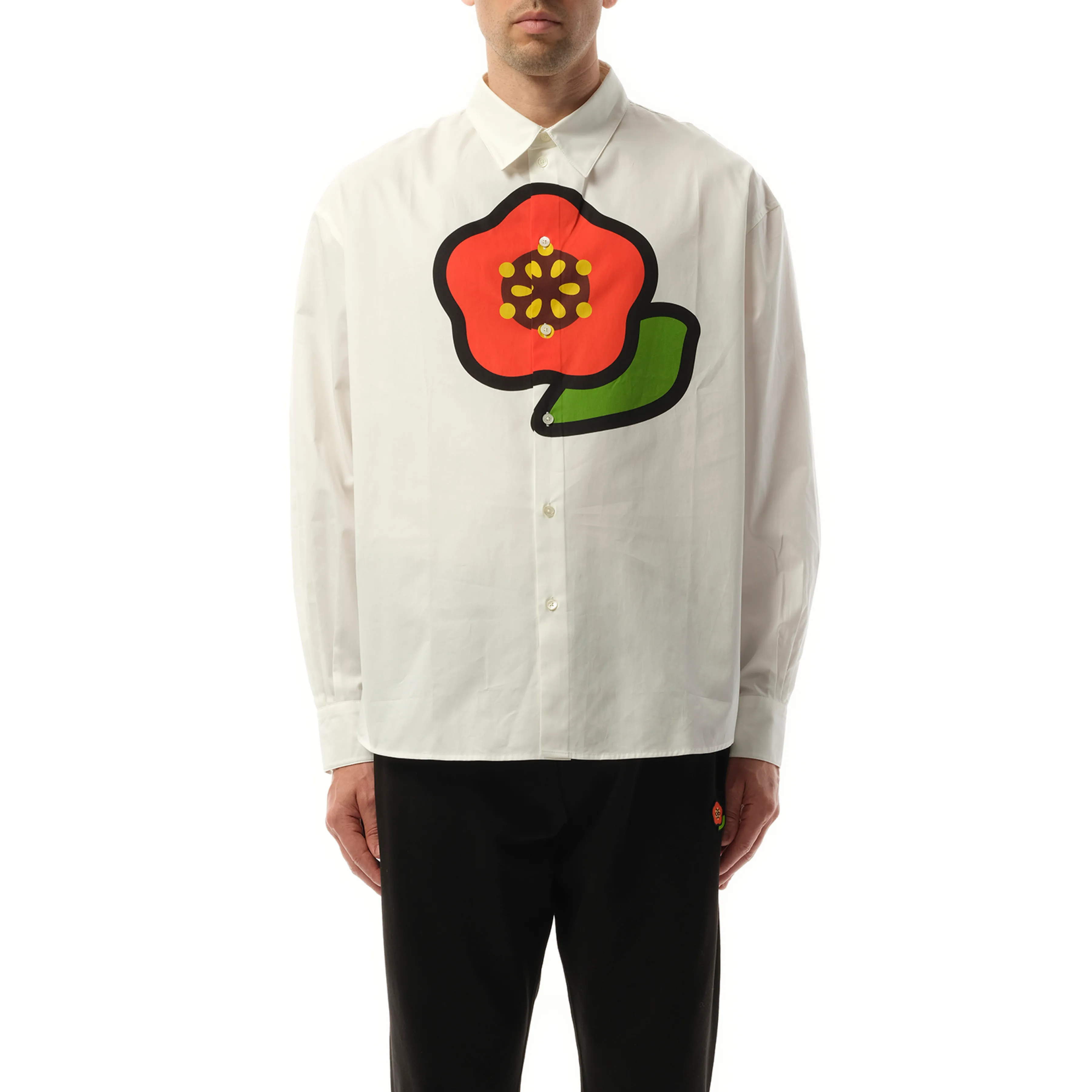 Kenzo Pop Casual Shirt in White sold by MARAIS