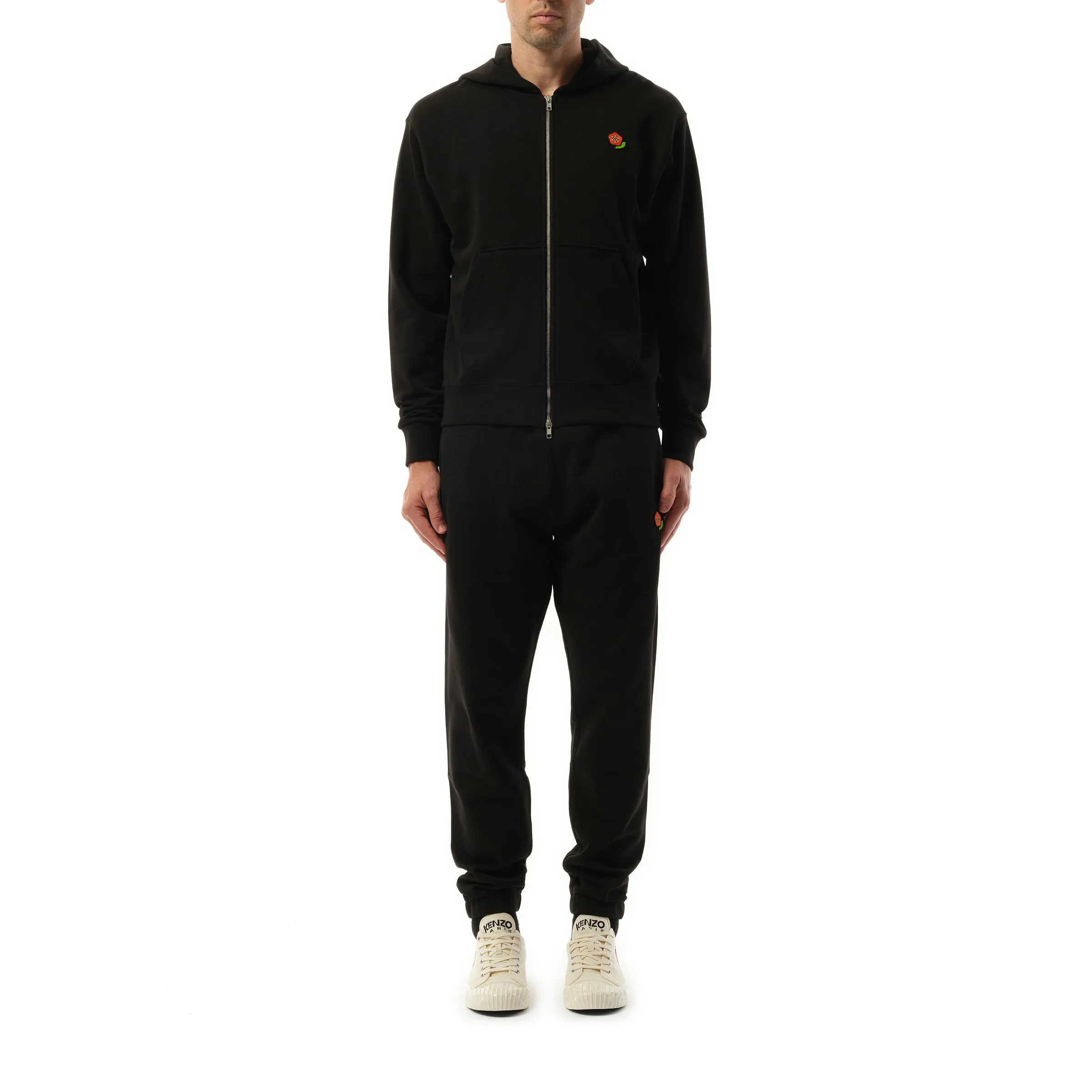 Boke Flower Full Zip Hoodie in Black sold by MARAIS product image thumbnail 4