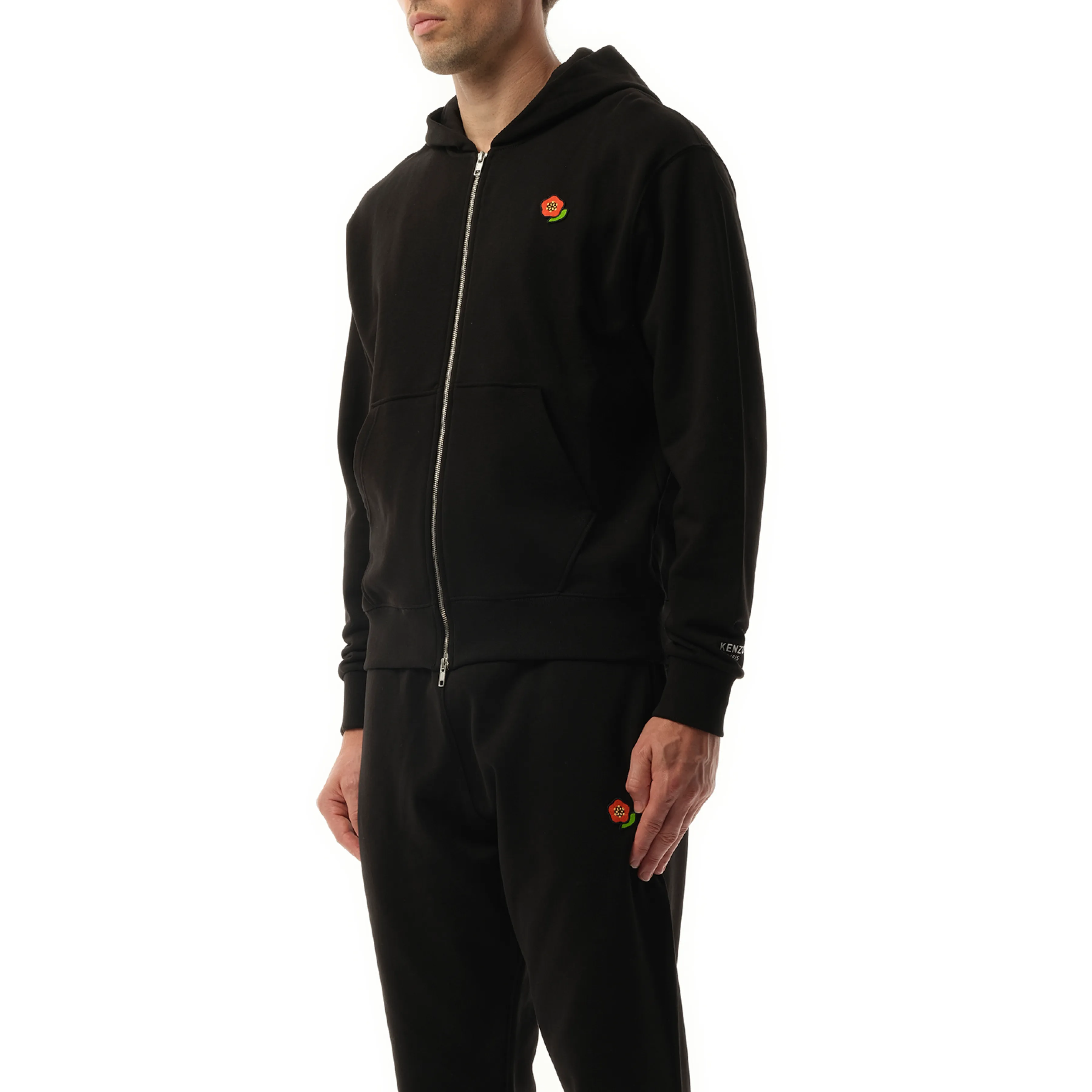 Boke Flower Full Zip Hoodie in Black sold by MARAIS product image thumbnail 5