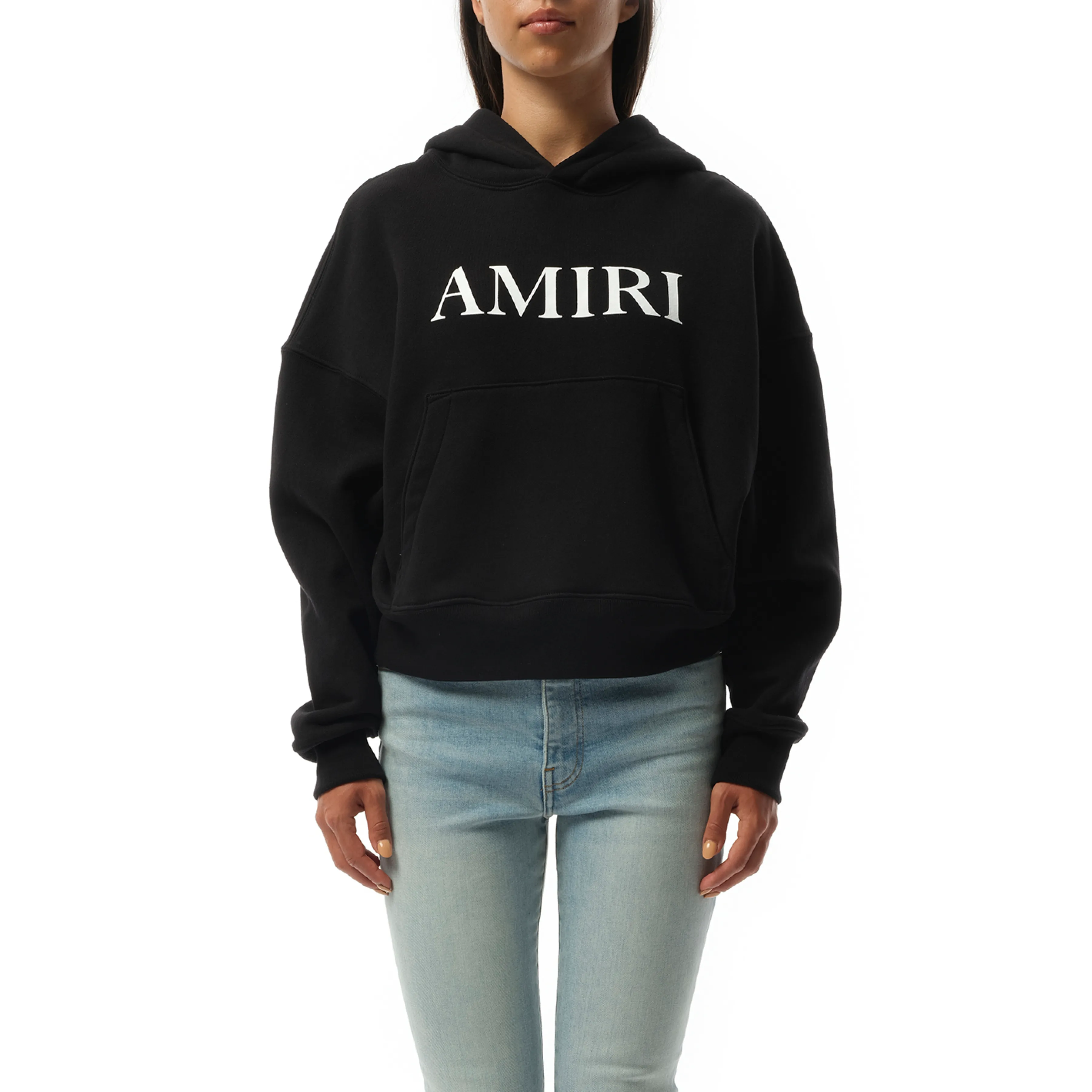 Amiri Core Logo Hoodie in Black sold by MARAIS