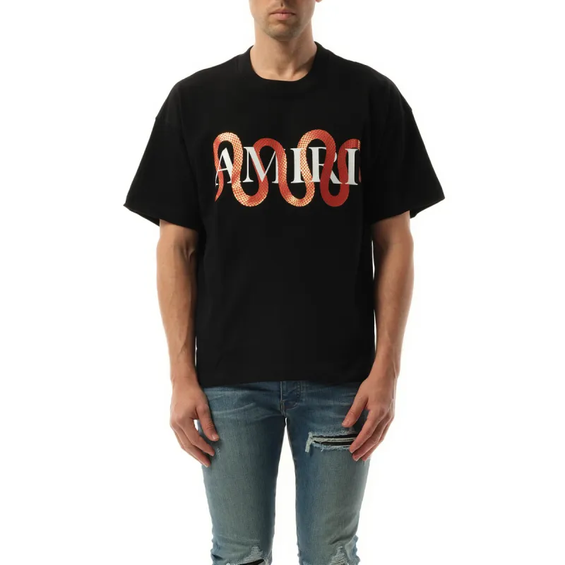 Amiri Snake T-Shirt in Black sold by MARAIS
