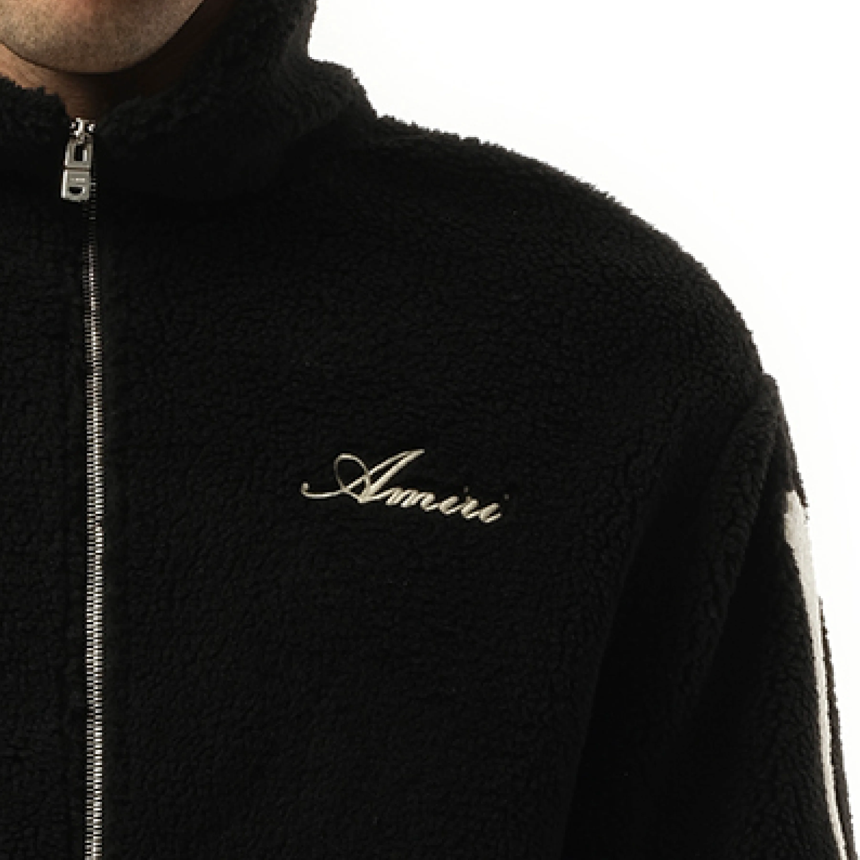 Bones Fleece Jacket in Black sold by MARAIS product image thumbnail 3