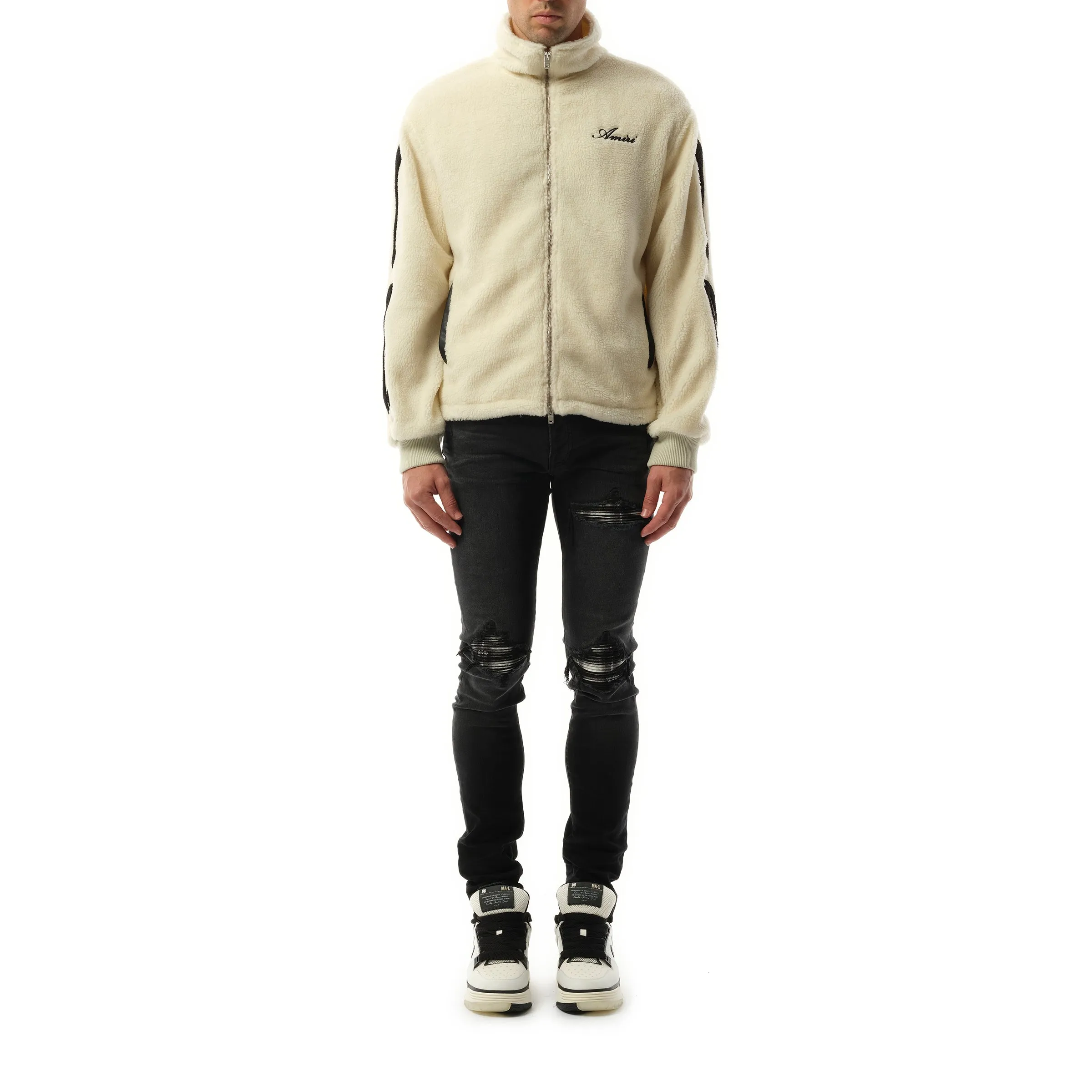 Bones Fleece Jacket in Alabaster sold by MARAIS product image thumbnail 4