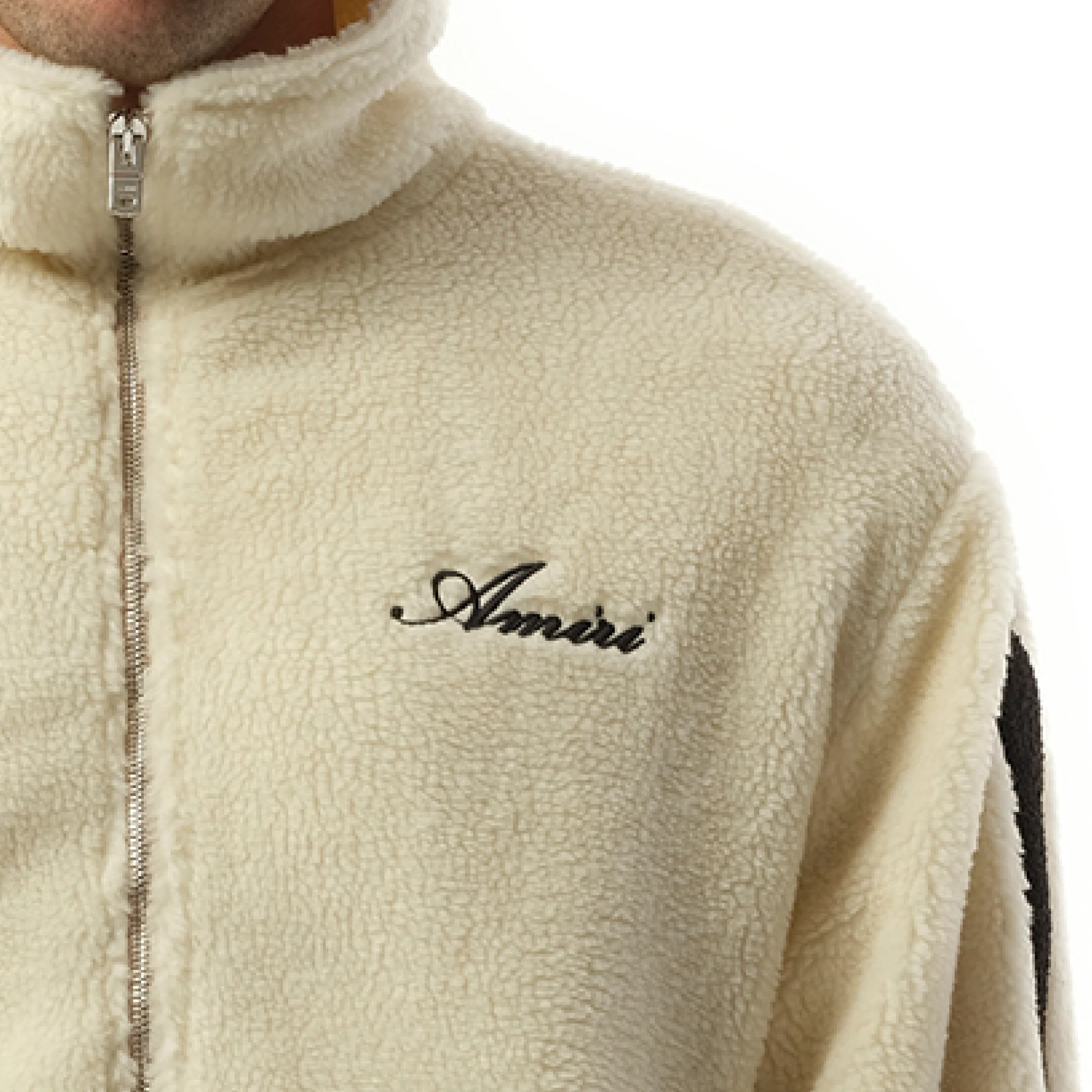 Bones Fleece Jacket in Alabaster sold by MARAIS product image thumbnail 3