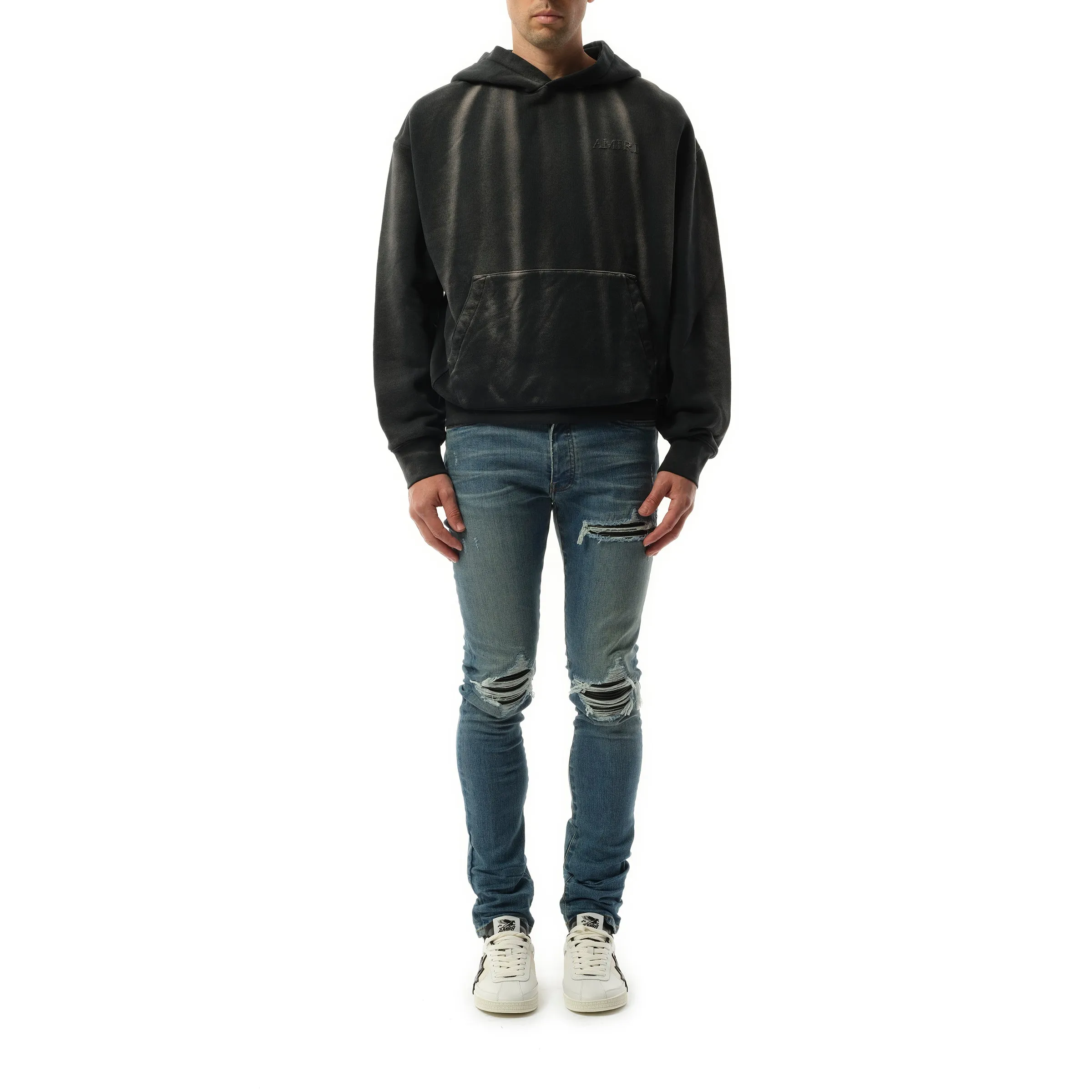 Vintage Amiri Oversized Hoodie in Black sold by MARAIS product image thumbnail 4