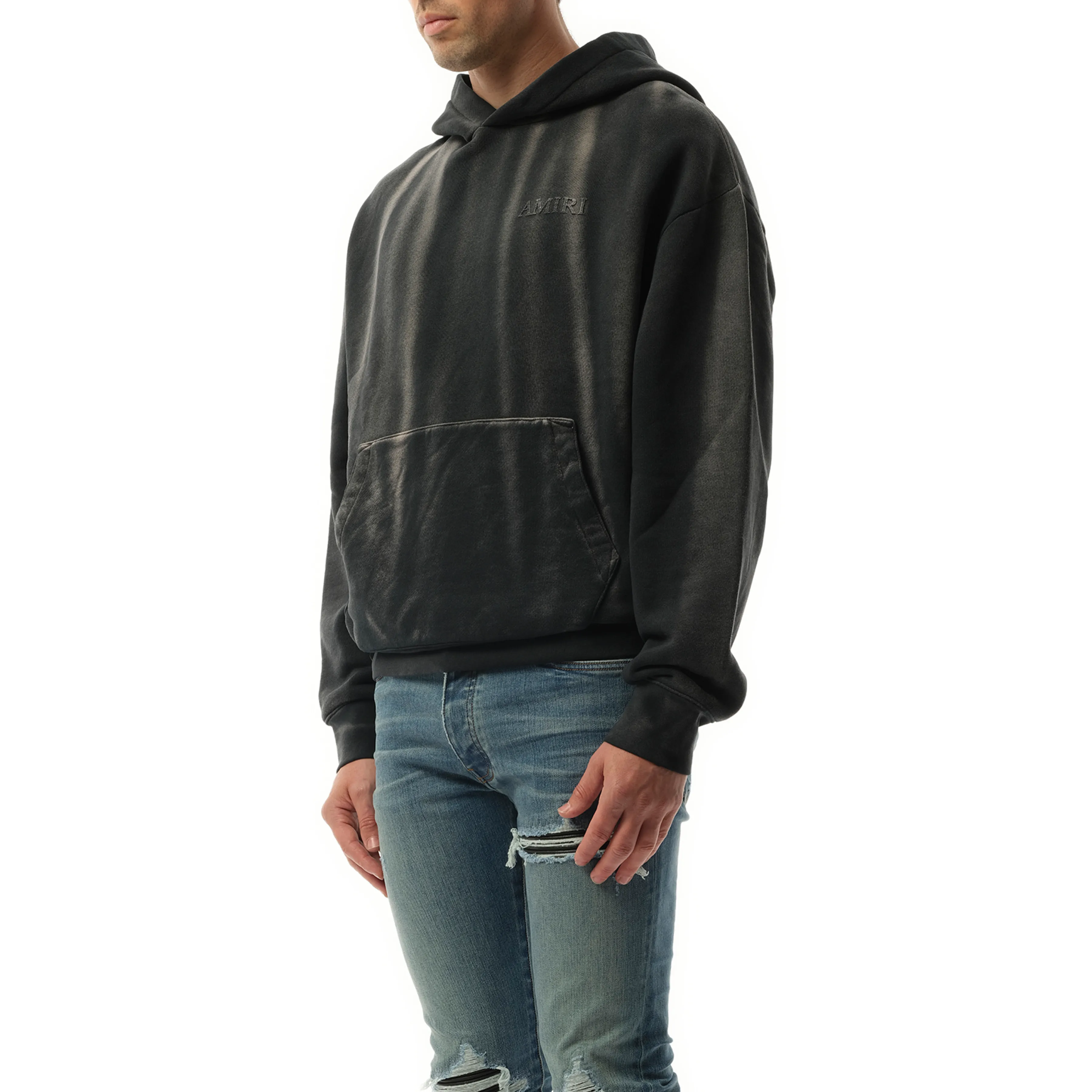 Vintage Amiri Oversized Hoodie in Black sold by MARAIS product image thumbnail 5