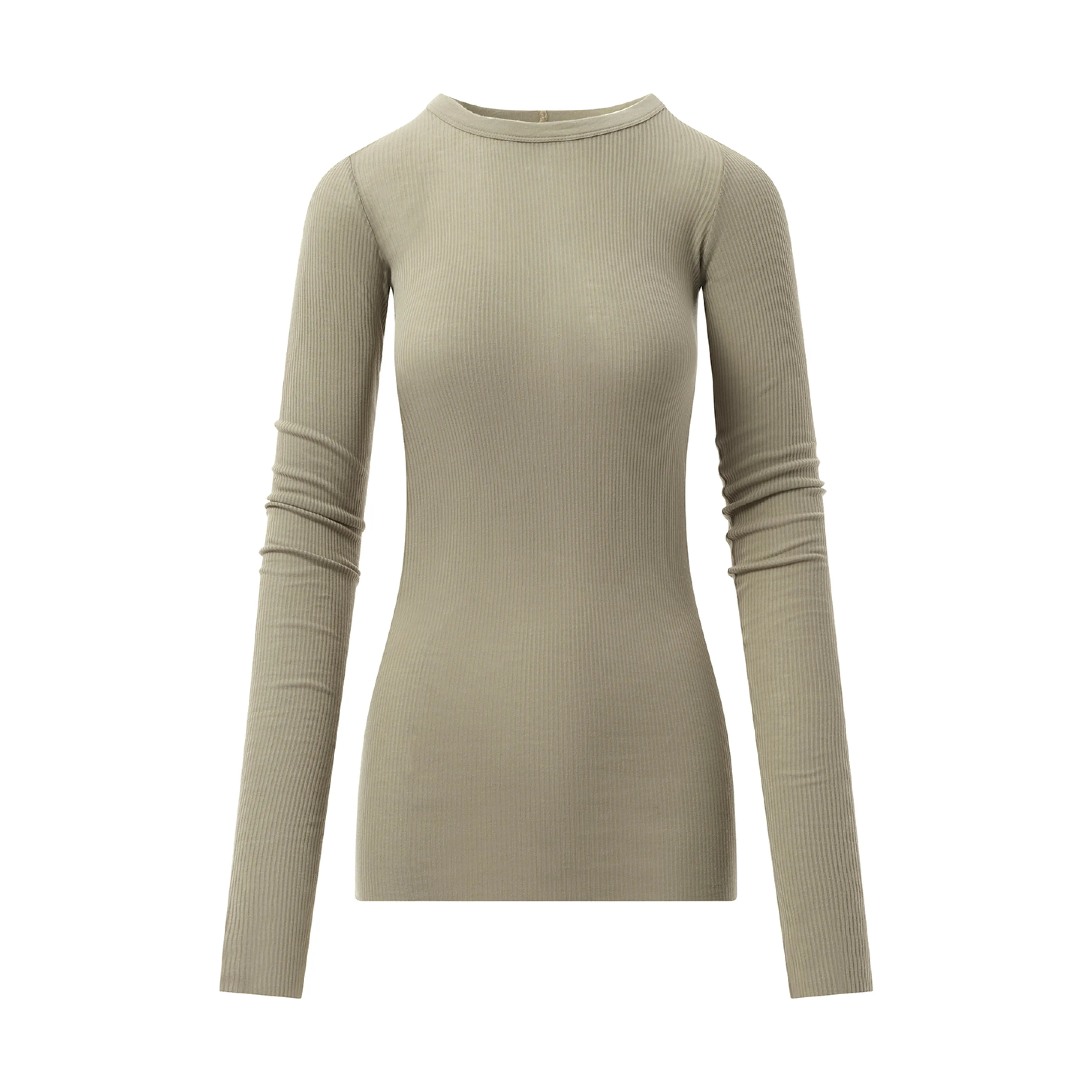 Rib Long Sleeve T-Shirt in Celadon sold by MARAIS product image thumbnail 2