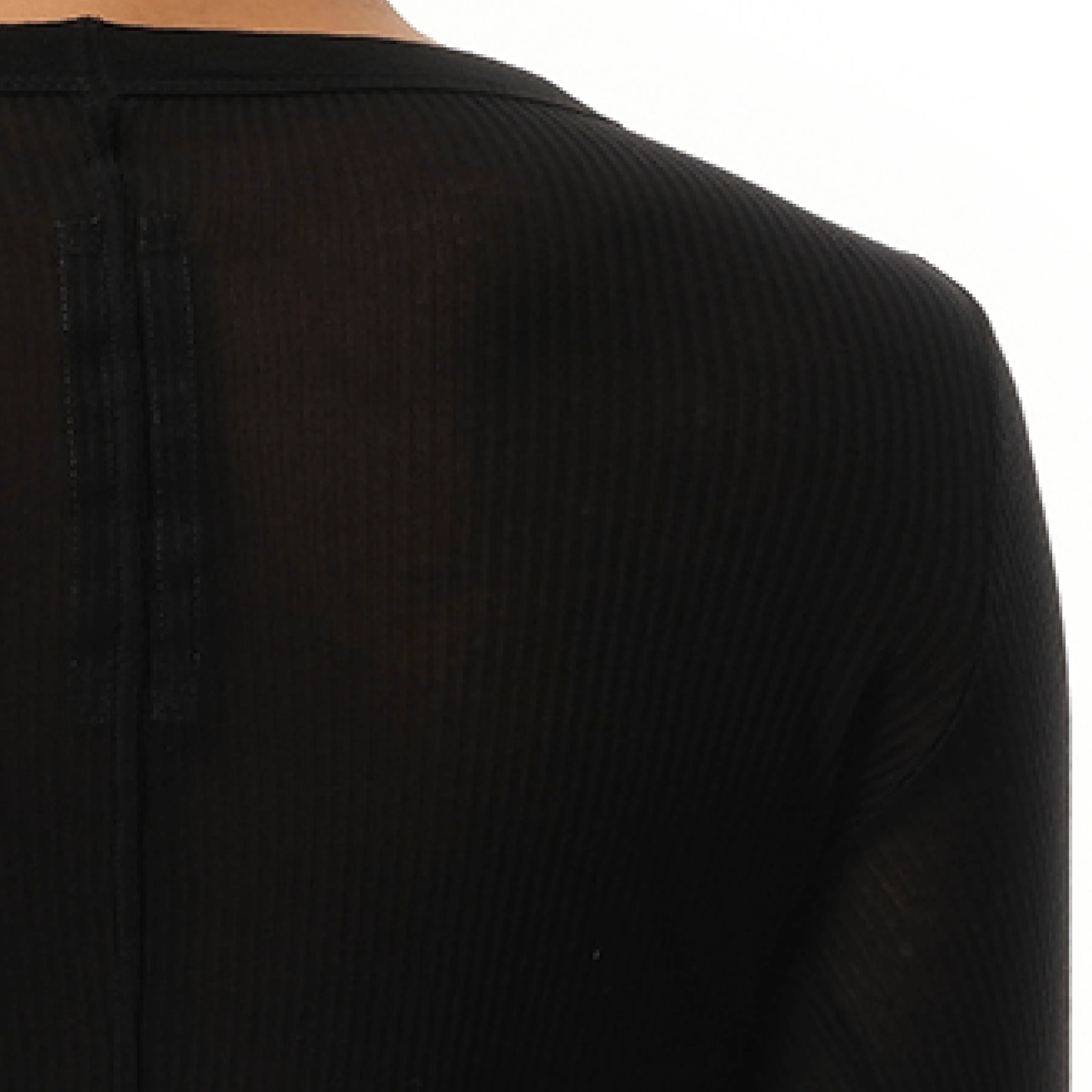 Rib Long Sleeve T-Shirt in Black sold by MARAIS product image thumbnail 3