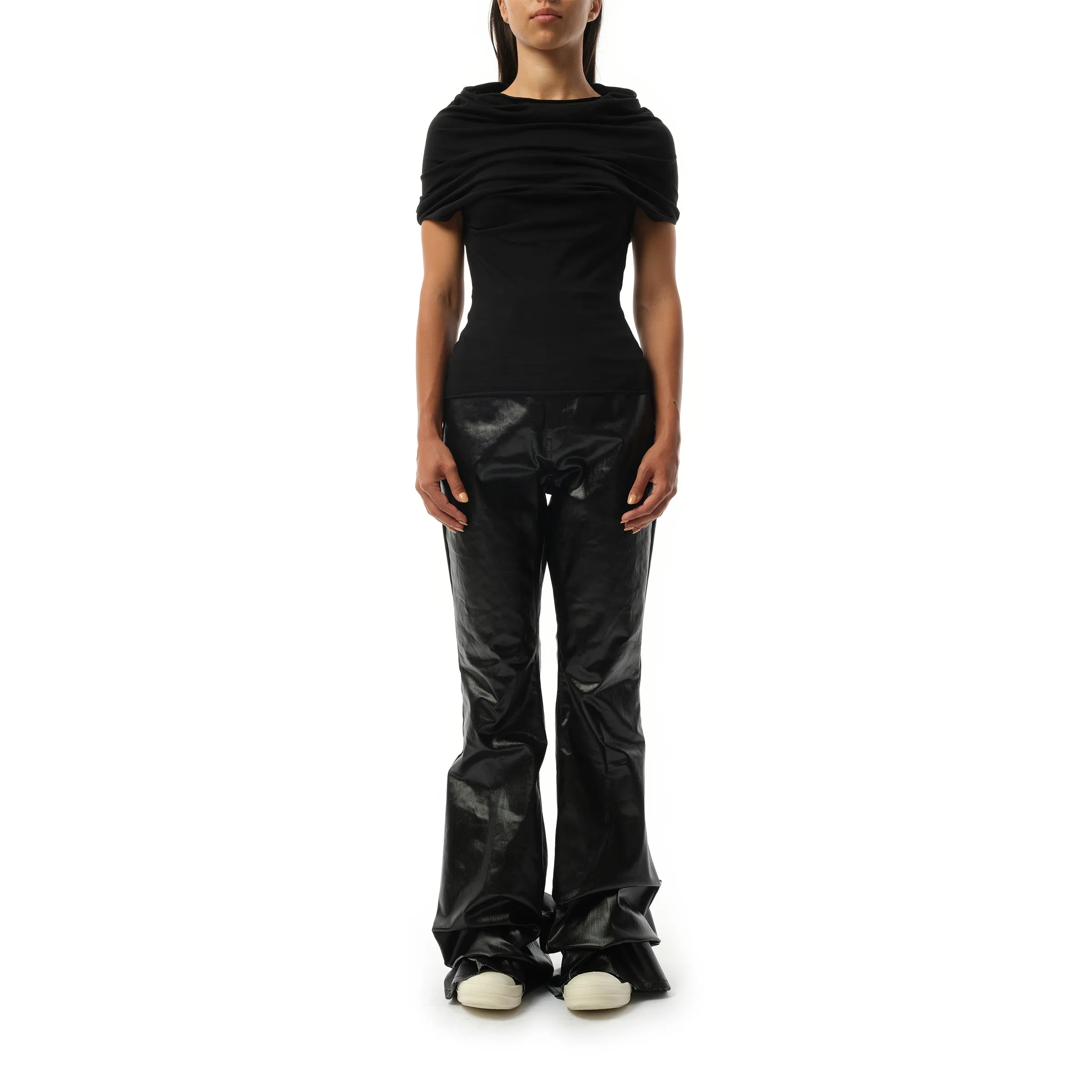 Jersey Shroud Top in Black sold by MARAIS product image thumbnail 4