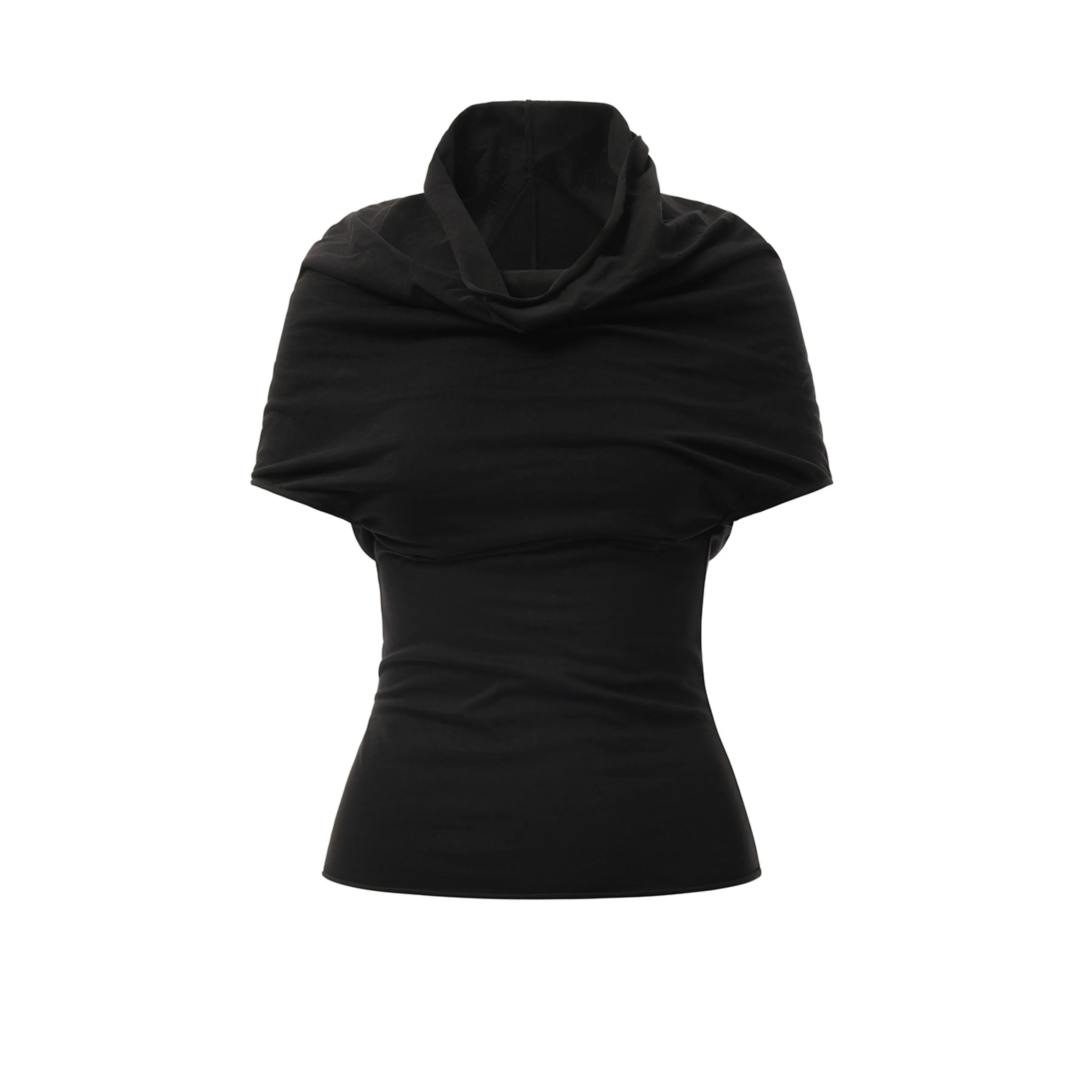 Jersey Shroud Top in Black sold by MARAIS product image thumbnail 2