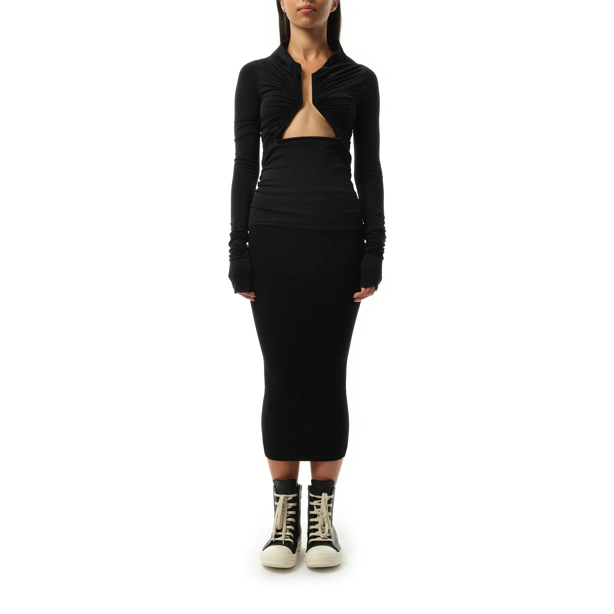 Jersey Long Sleeve Prong in Black sold by MARAIS product image thumbnail 4