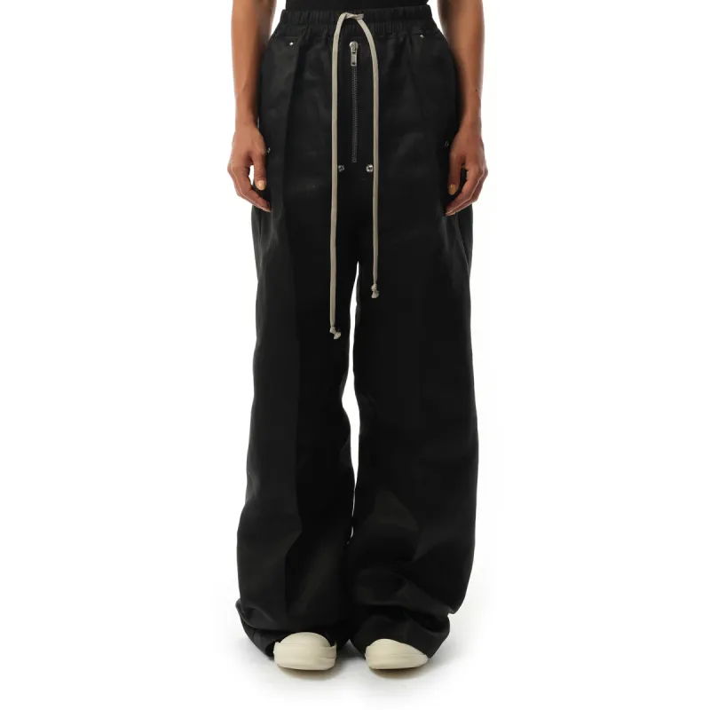 Linen Wide Bela Pants in Black sold by MARAIS