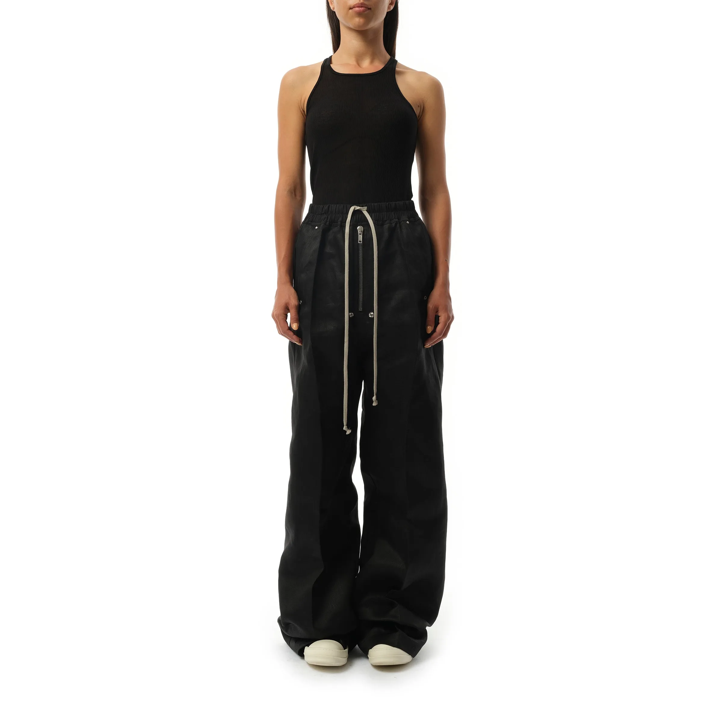 Linen Wide Bela Pants in Black sold by MARAIS product image thumbnail 4