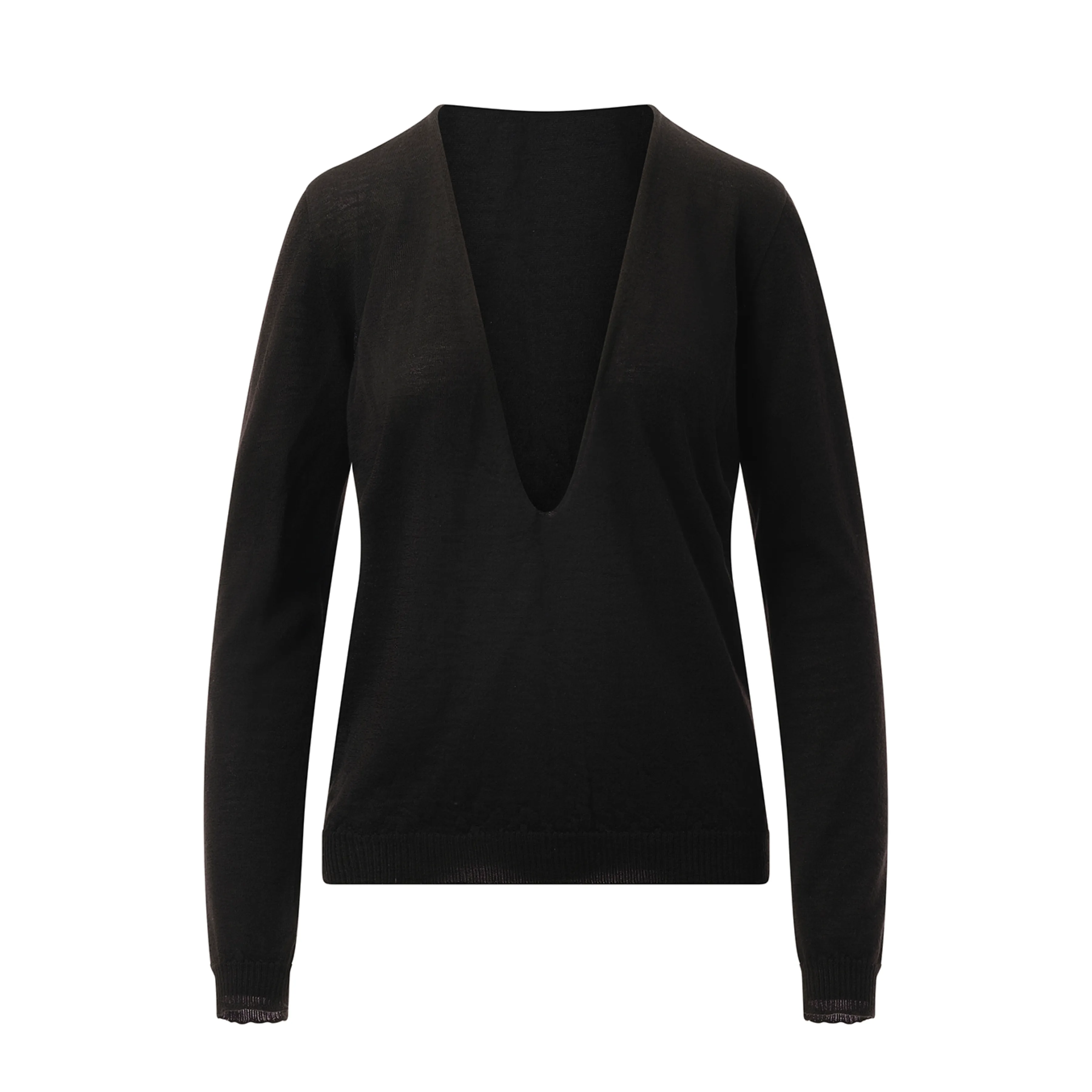 Extreme V Neck Pullover in Black sold by MARAIS product image thumbnail 2