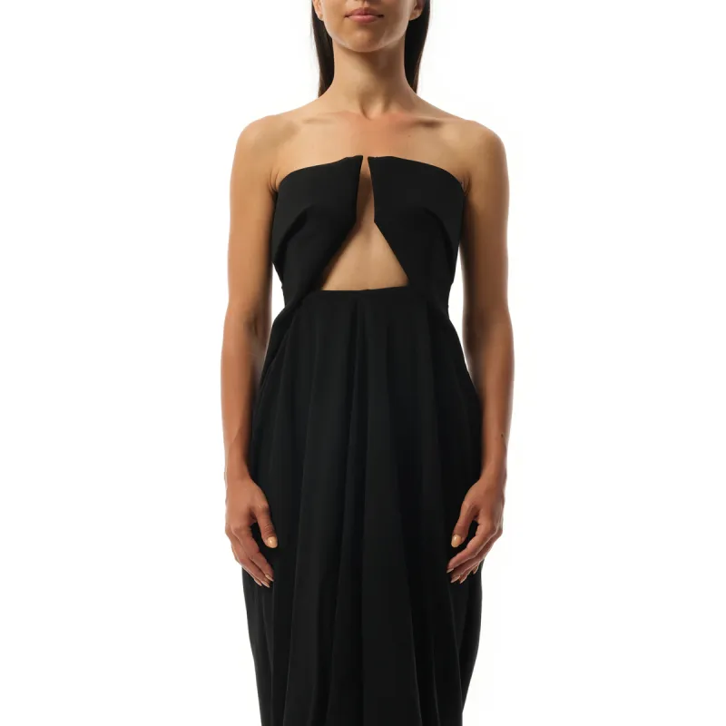 Amphora Prong Gown in Black sold by MARAIS
