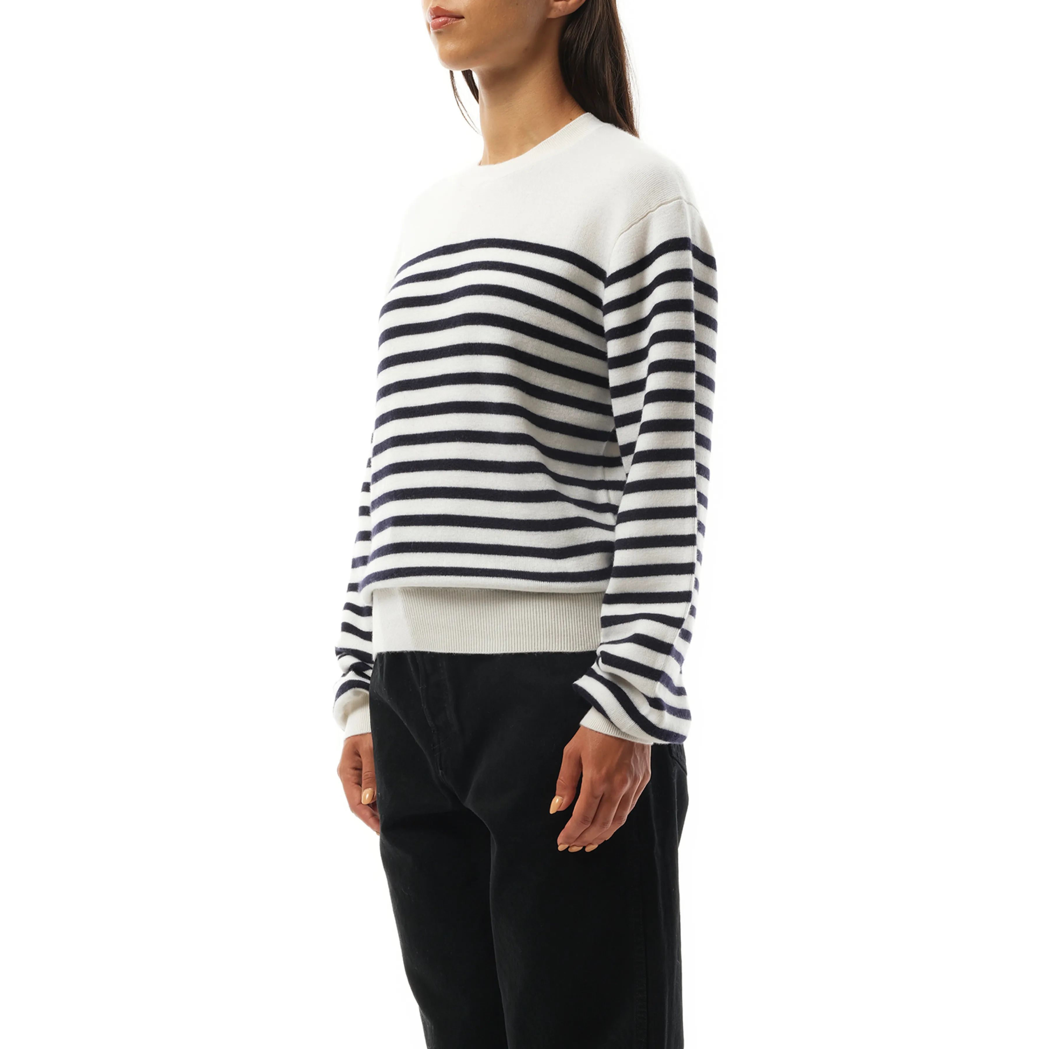 Viola Sweater in Glaze/Midnight Navy sold by MARAIS product image thumbnail 5