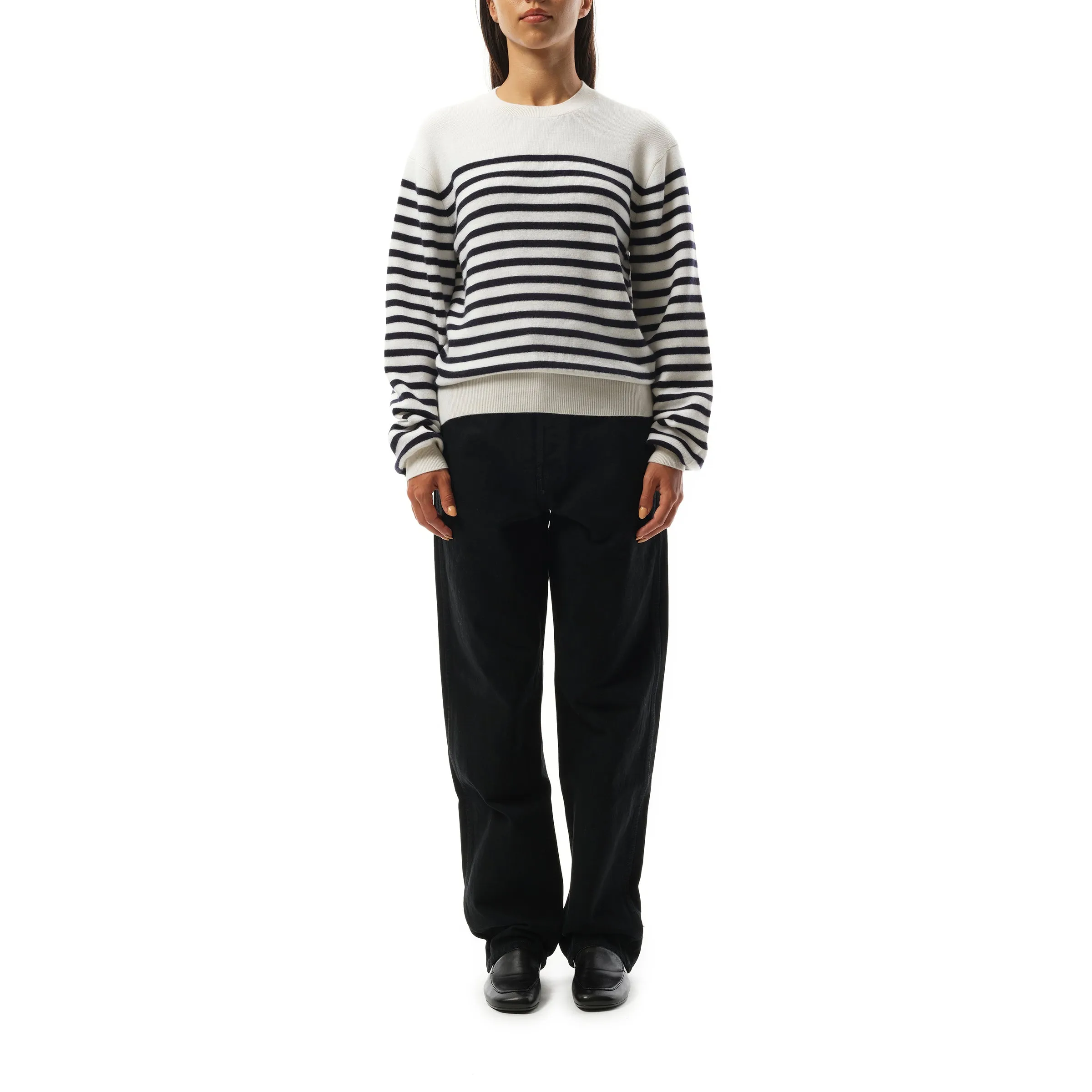 Viola Sweater in Glaze/Midnight Navy sold by MARAIS product image thumbnail 4