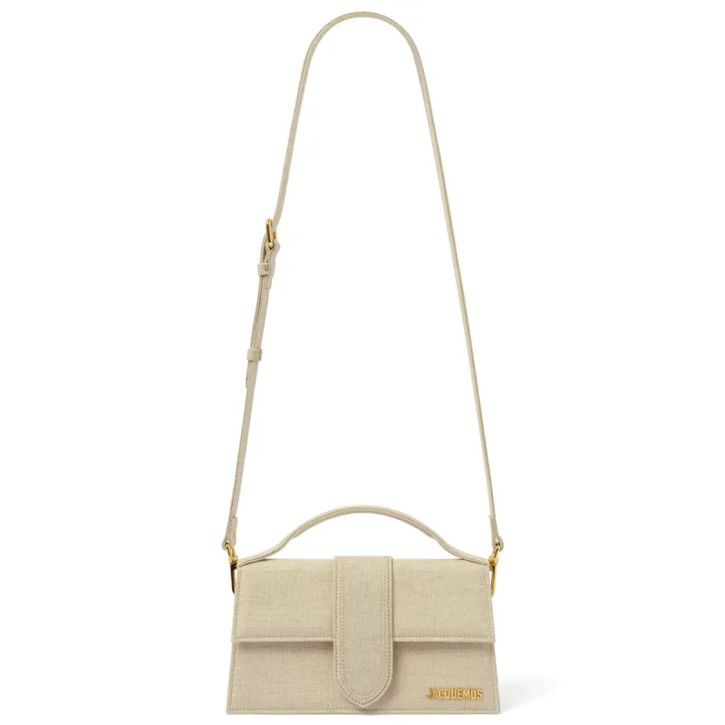 Le Grand Bambino in Light Greige made by Jacquemus