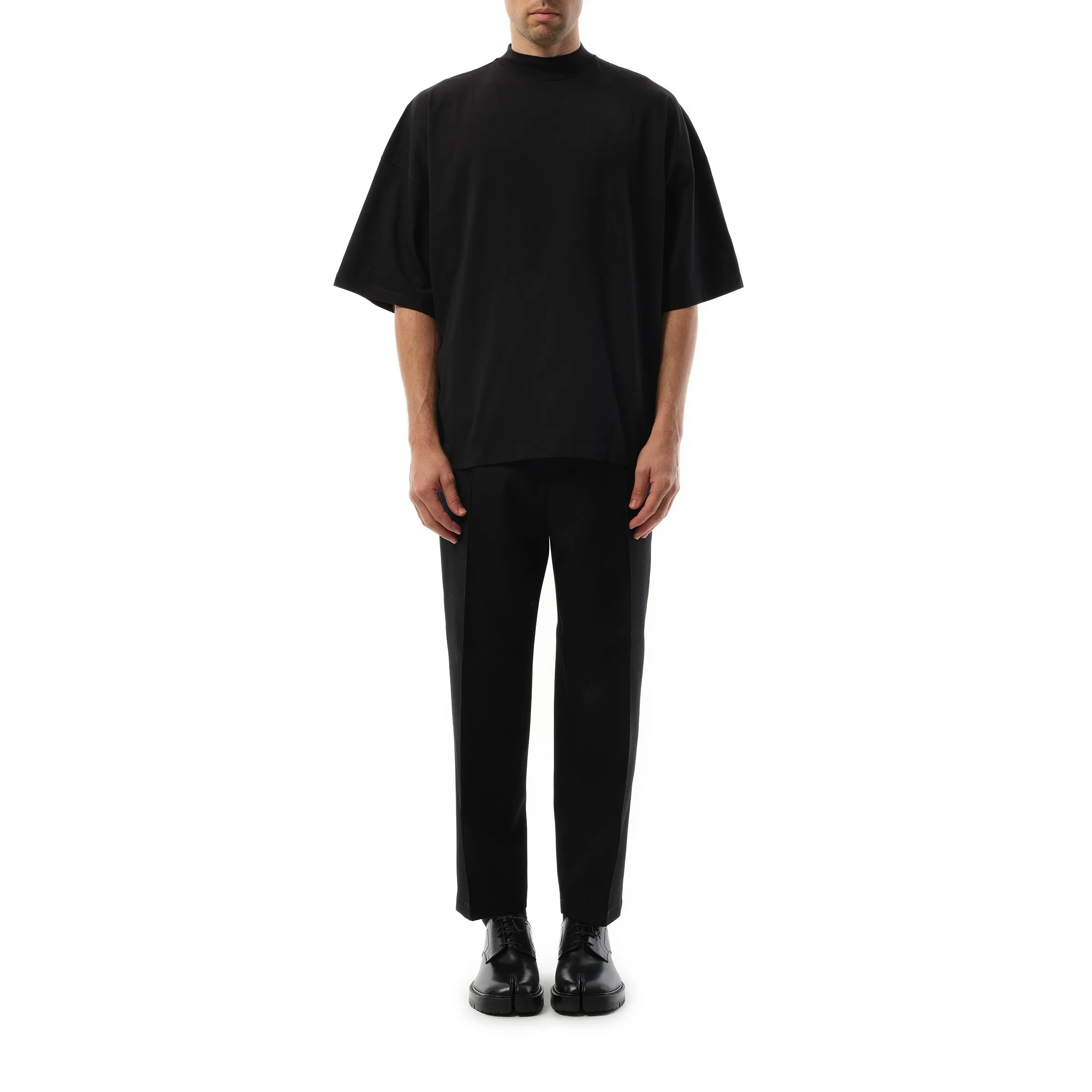 Mock Neck T-Shirt in Black sold by MARAIS product image thumbnail 4