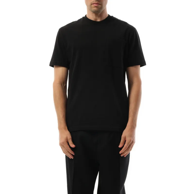 Logo Flag Pocket T-Shirt in Black sold by MARAIS