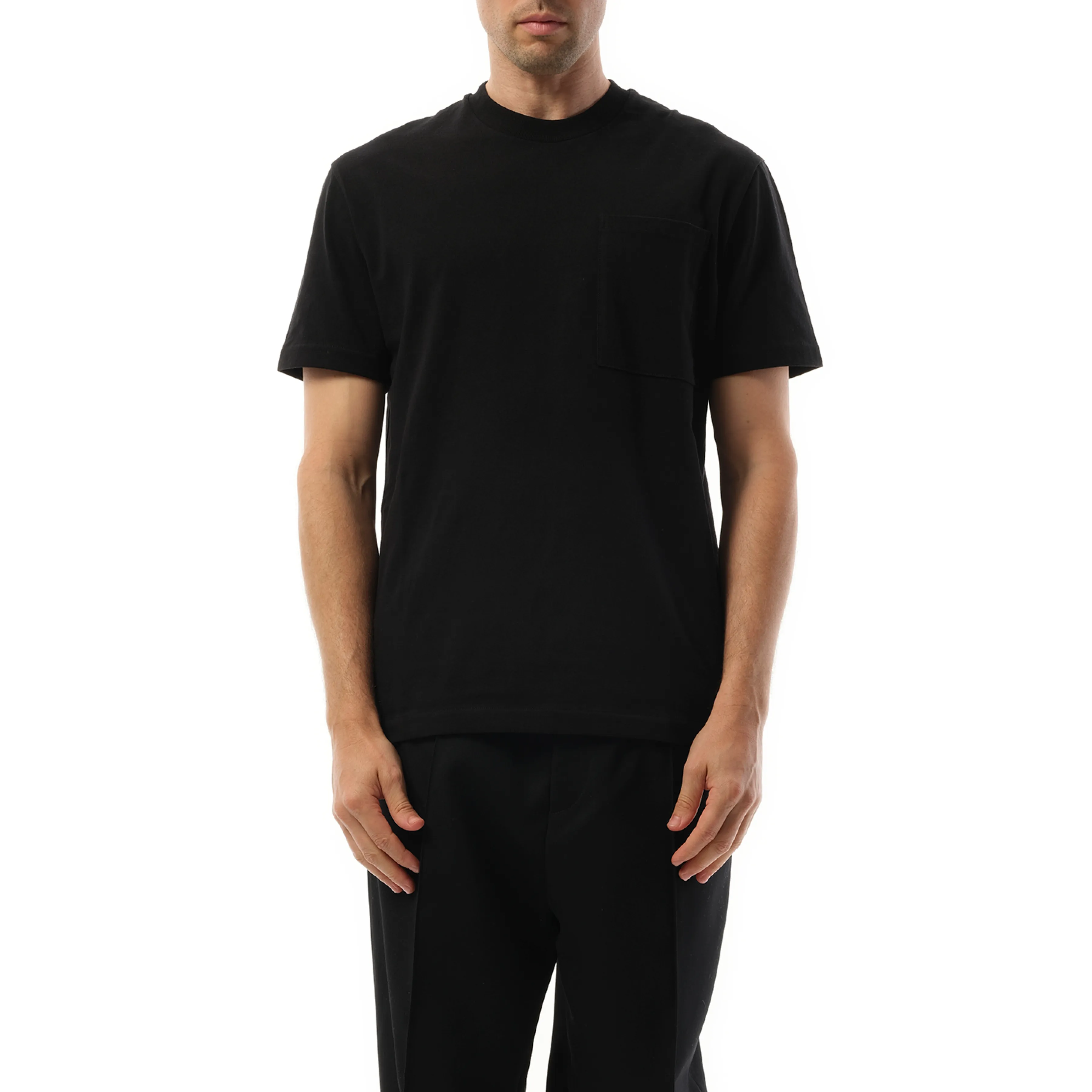 Logo Flag Pocket T-Shirt in Black sold by MARAIS