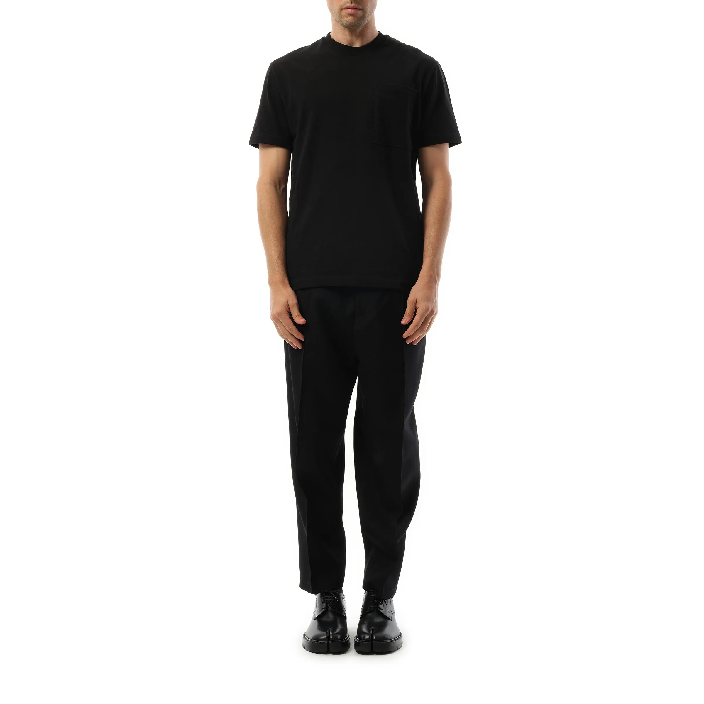 Logo Flag Pocket T-Shirt in Black sold by MARAIS product image thumbnail 4