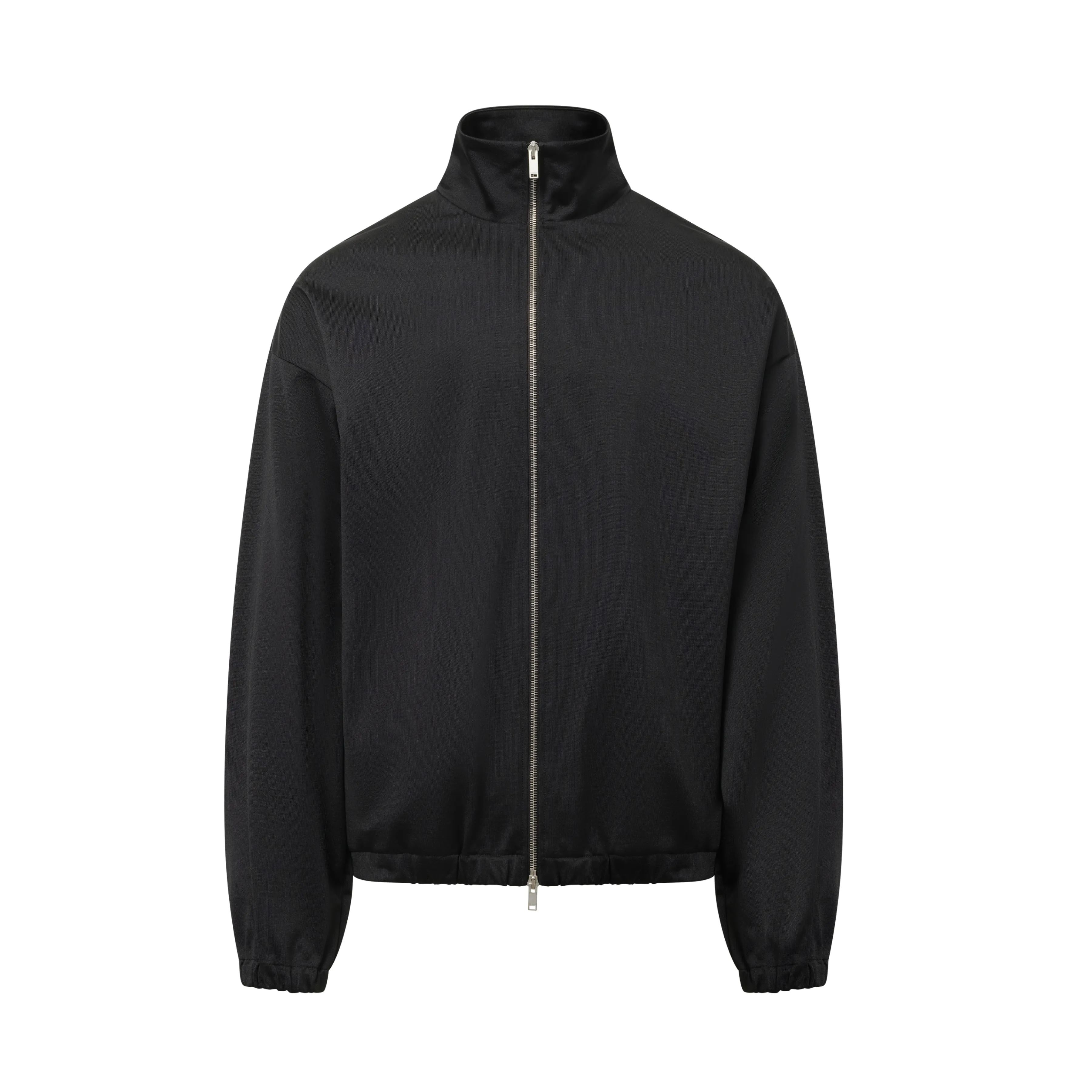 High Neck Zip-Up Sweatshirt in Black sold by MARAIS product image thumbnail 2