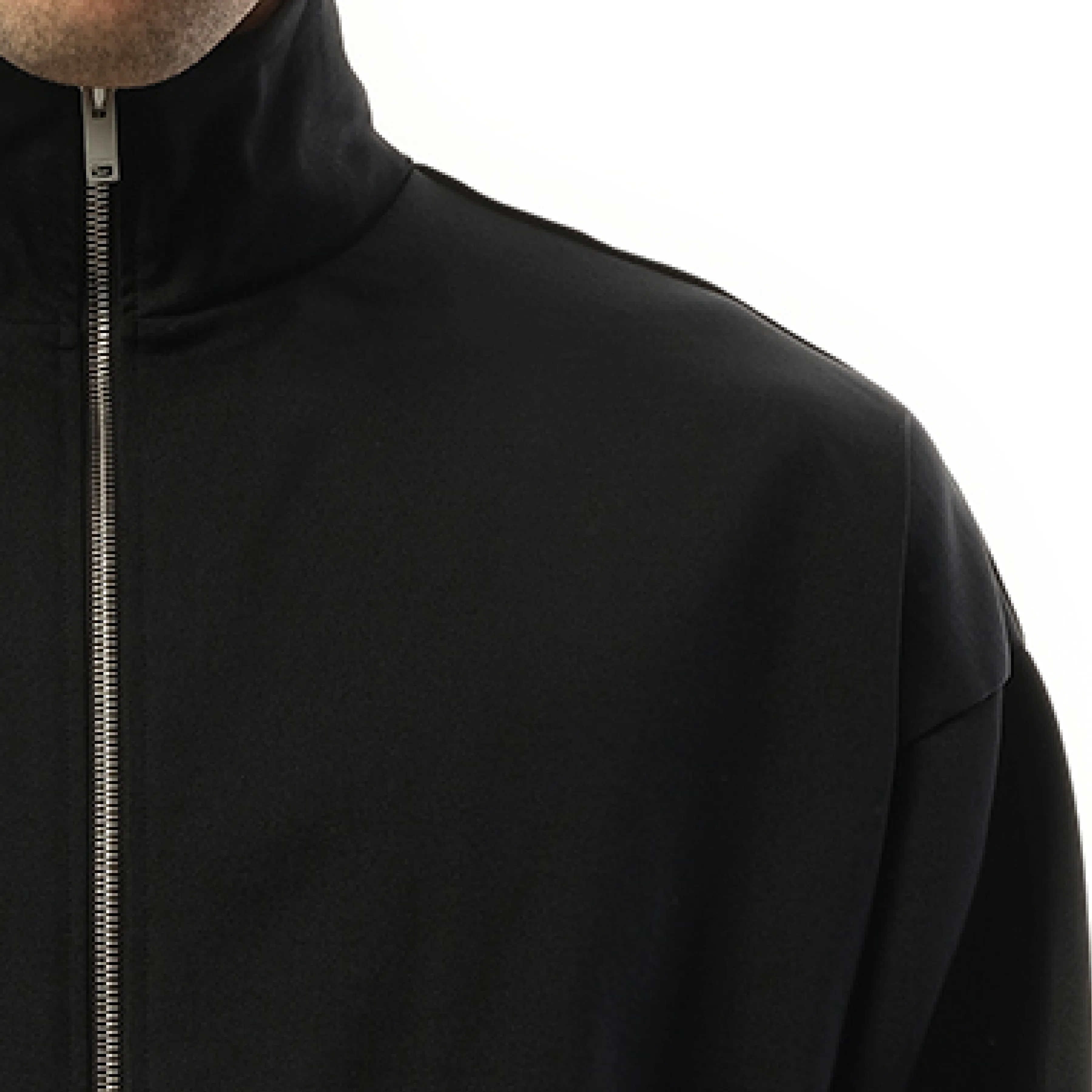 High Neck Zip-Up Sweatshirt in Black sold by MARAIS product image thumbnail 3