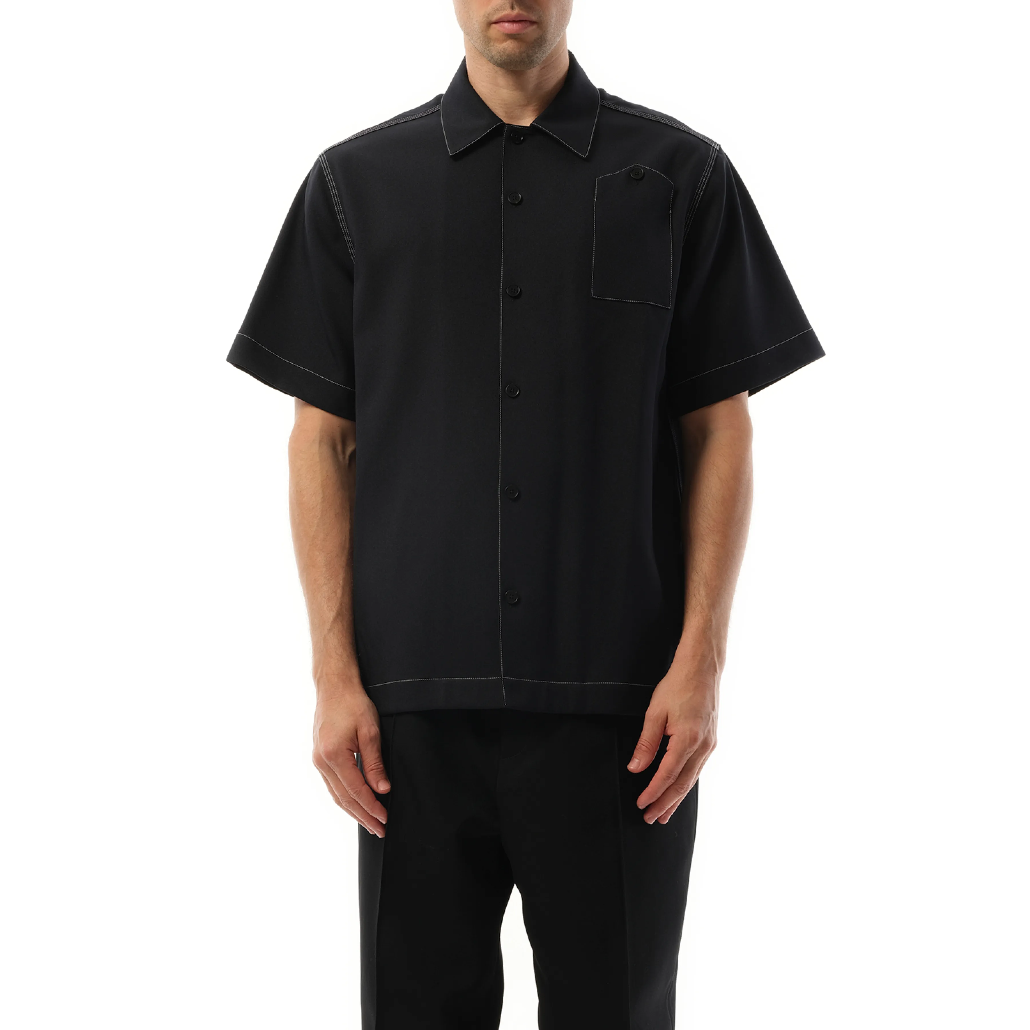 Short Sleeve Shirt 148 in Midnight sold by MARAIS