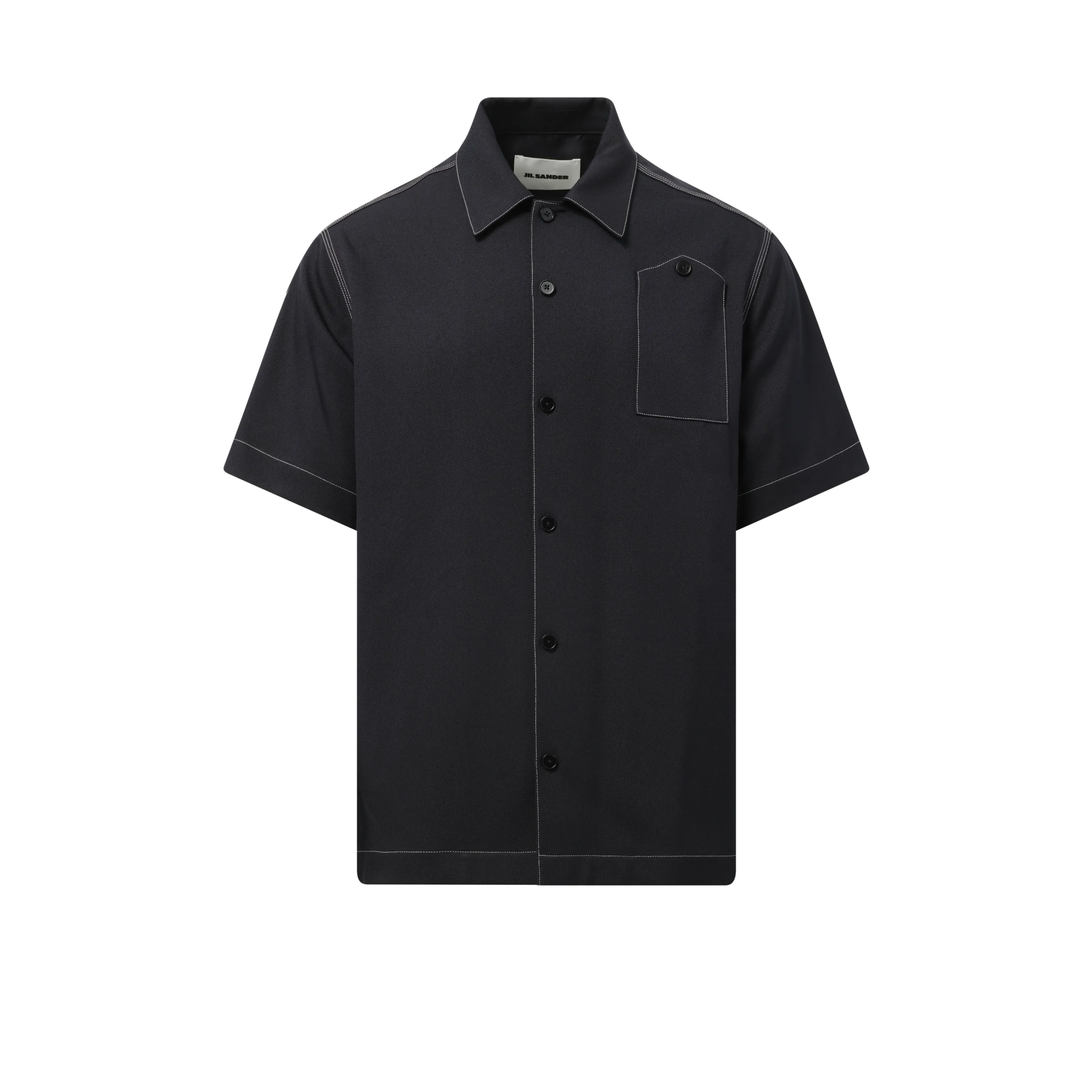 Short Sleeve Shirt 148 in Midnight sold by MARAIS product image thumbnail 2