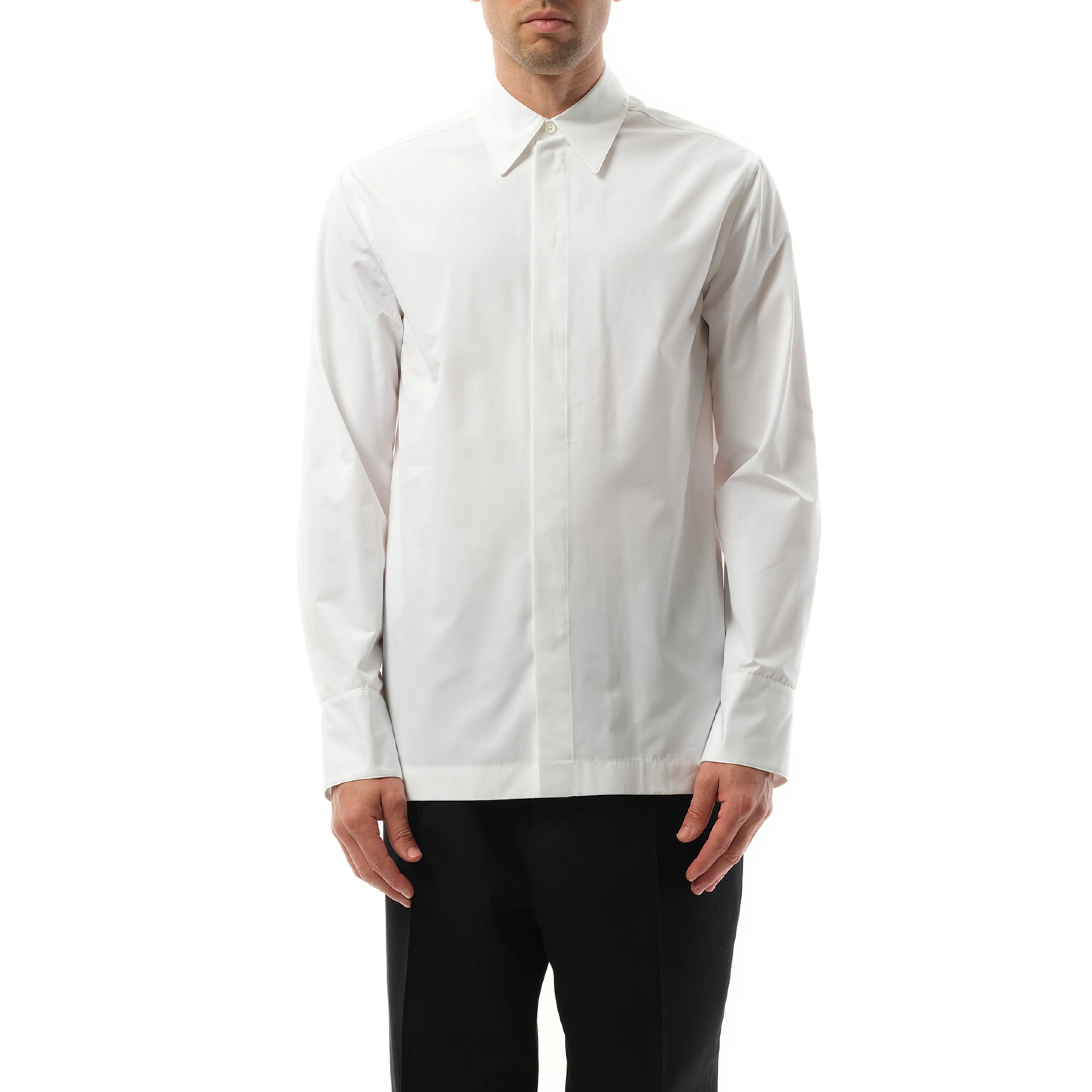 Regular Shirt 130 in Optic White sold by MARAIS