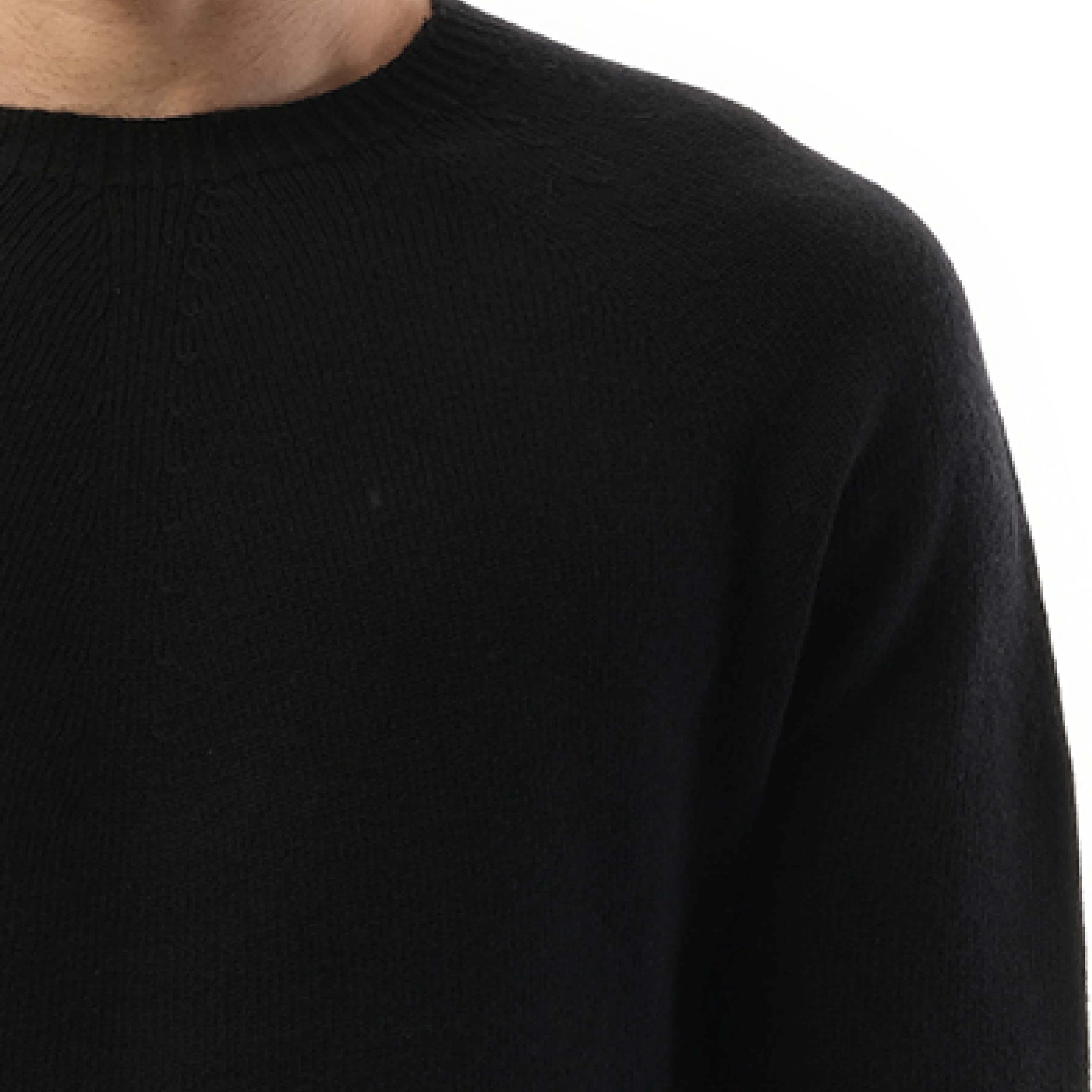 Cashmere Seamless Sweater in Black sold by MARAIS product image thumbnail 3
