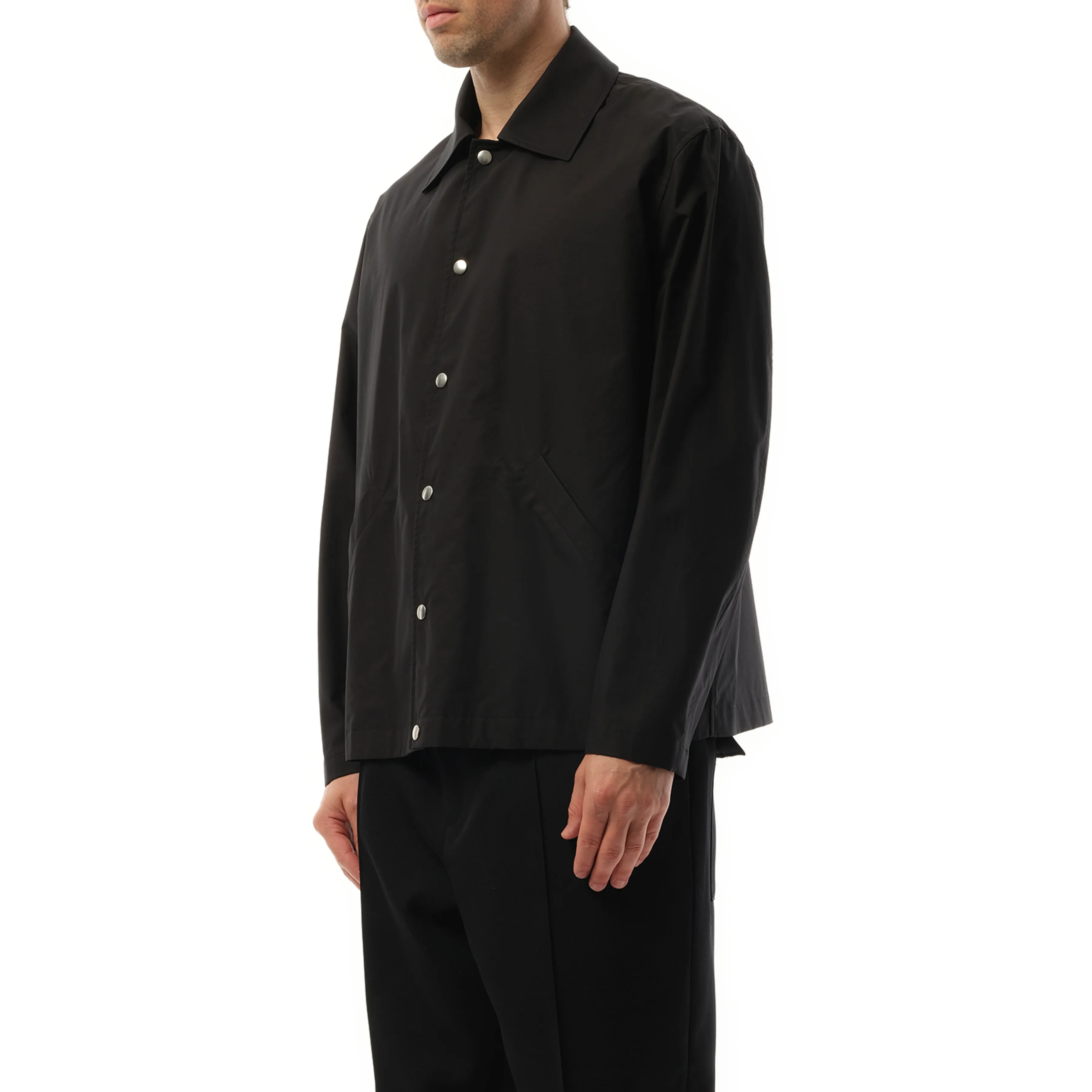 Jil Sander Logo Coach Jacket in Black sold by MARAIS product image thumbnail 5