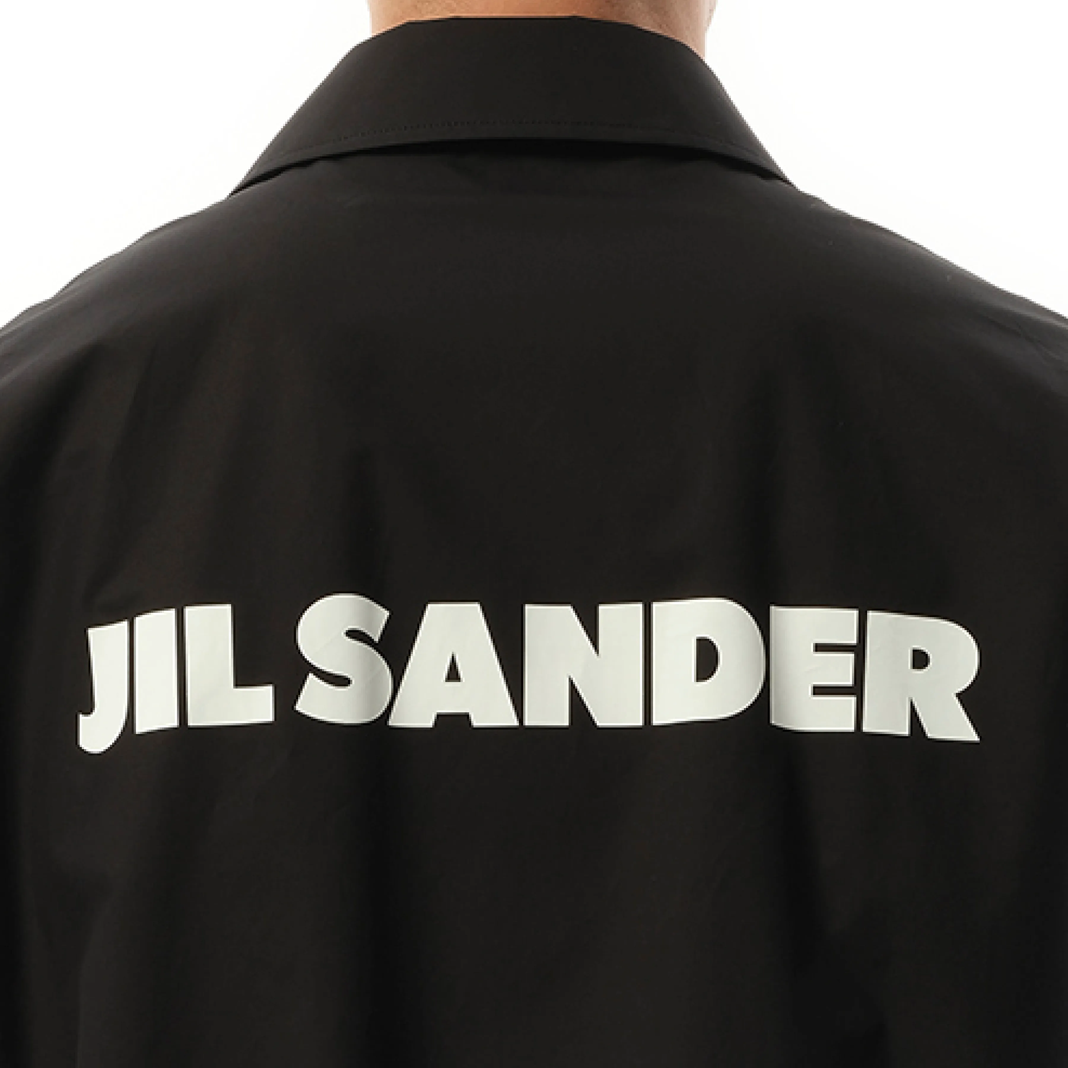 Jil Sander Logo Coach Jacket in Black sold by MARAIS product image thumbnail 3