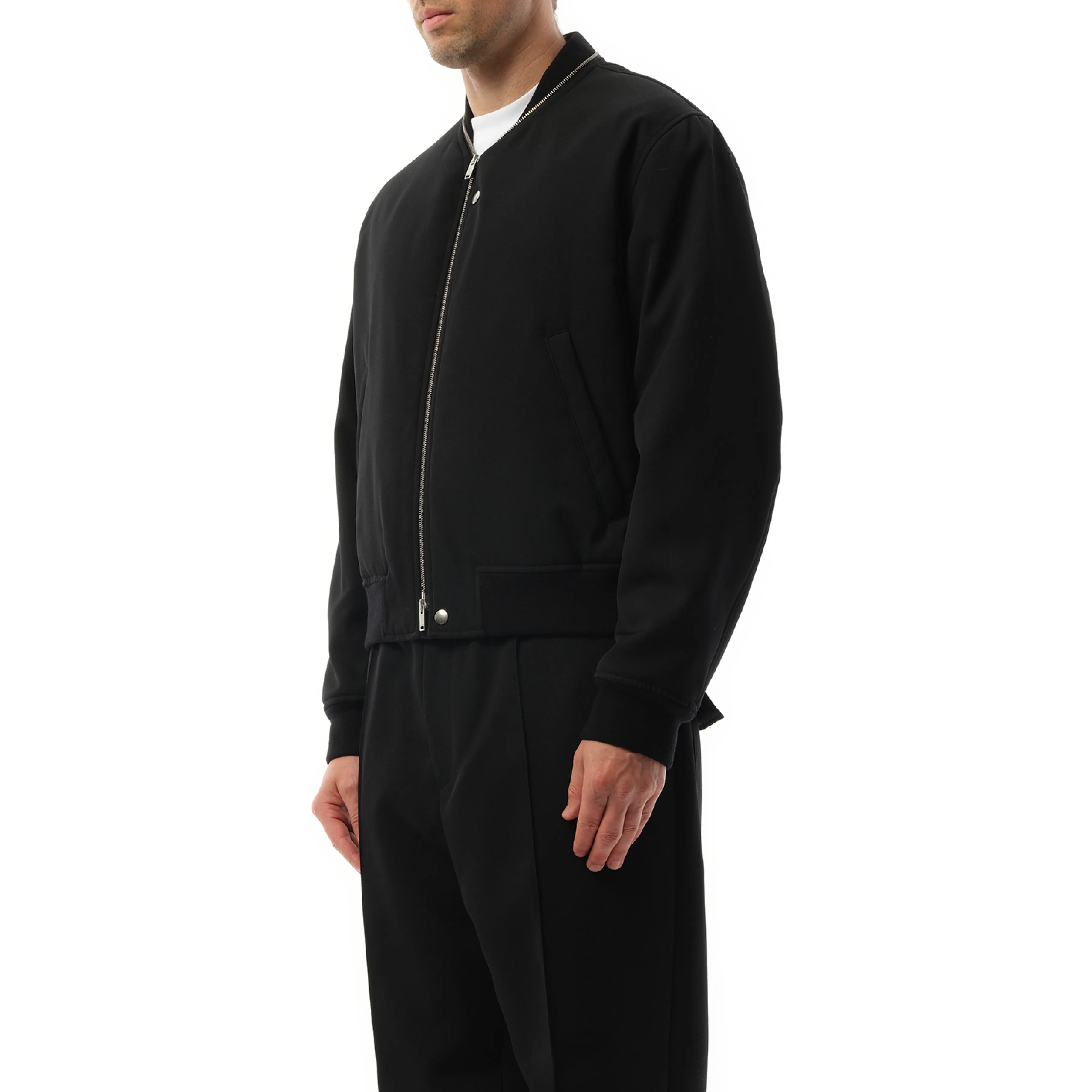 Jil Sander Zip Bomber Jacket in Black sold by MARAIS product image thumbnail 5